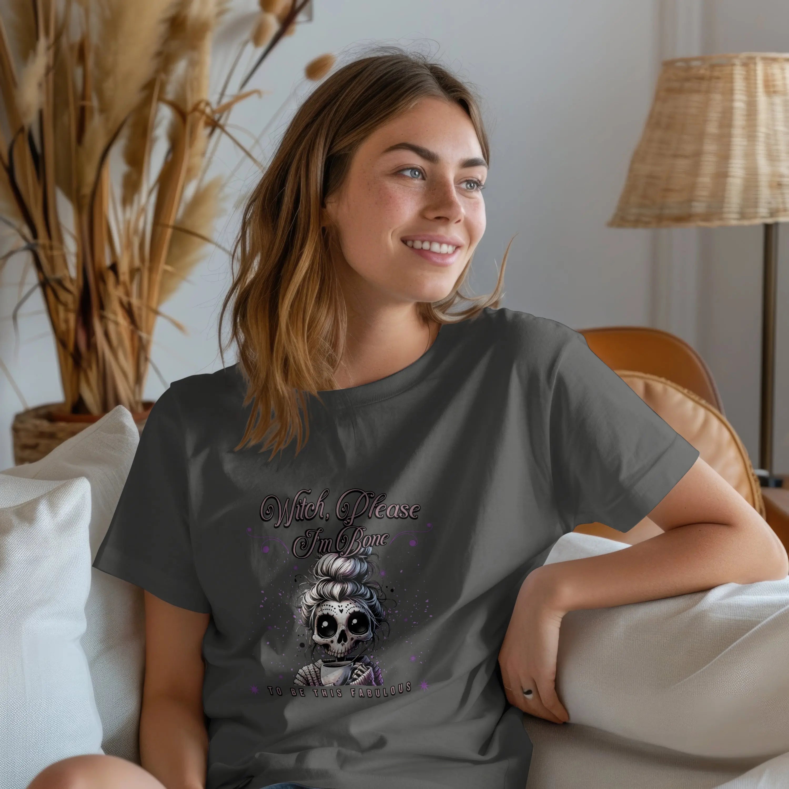Bone to be Graphic Tee, Perfect for Halloween, Casual Outfits, Gift for Her, Unique Statement Shirt, Witchy Apparel, Seasonal Fashion Printify