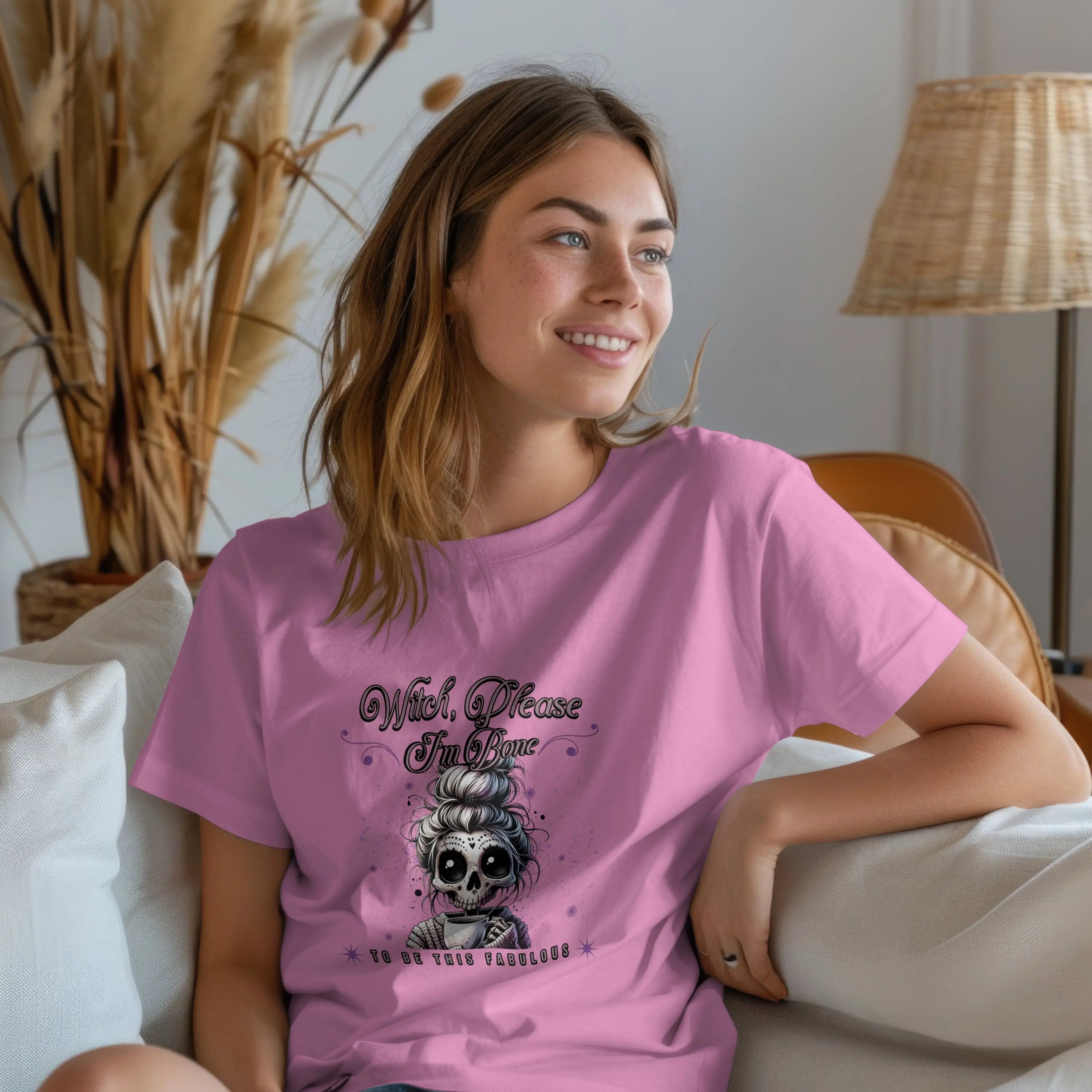Bone to be Graphic Tee, Perfect for Halloween, Casual Outfits, Gift for Her, Unique Statement Shirt, Witchy Apparel, Seasonal Fashion Printify