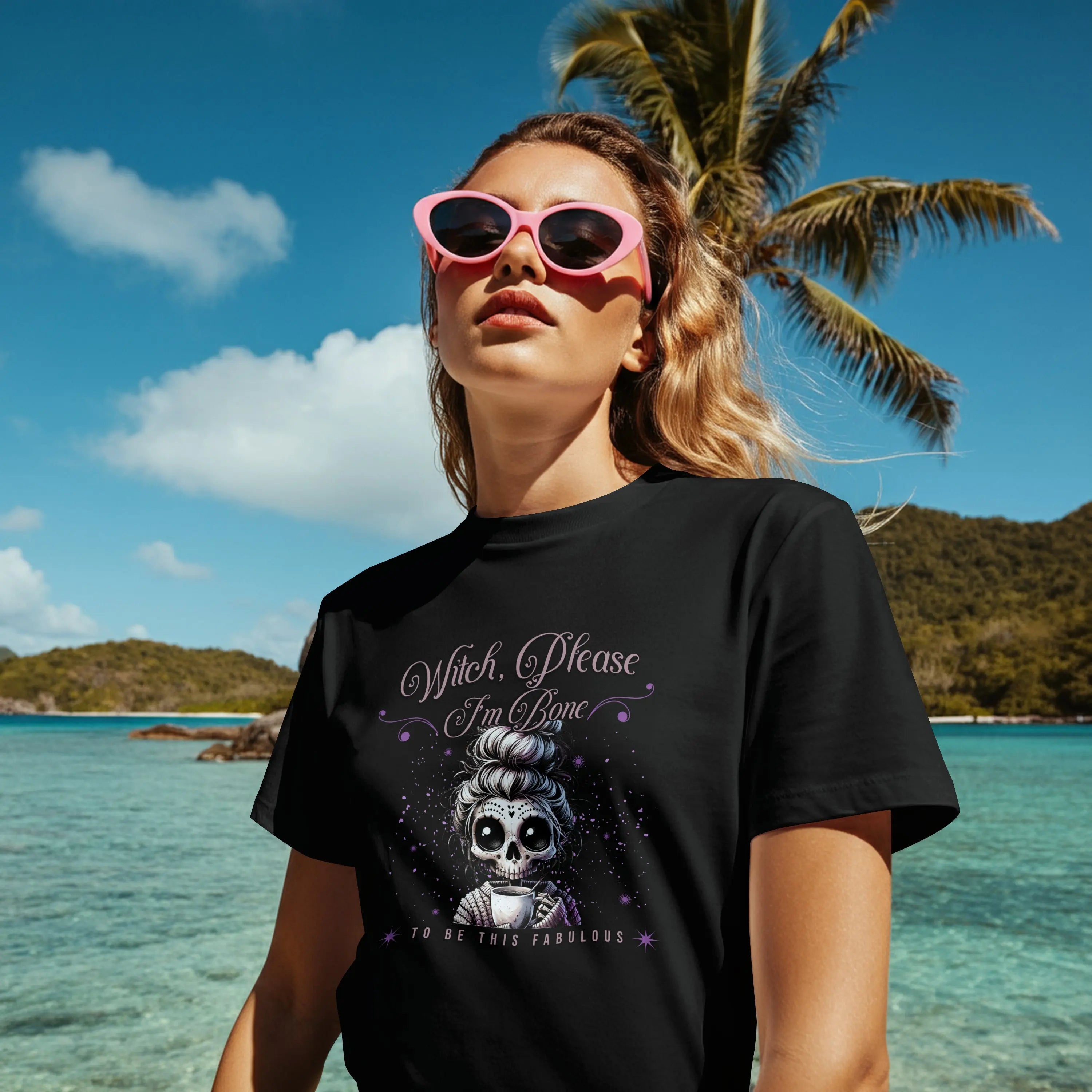 Bone to be Graphic Tee, Perfect for Halloween, Casual Outfits, Gift for Her, Unique Statement Shirt, Witchy Apparel, Seasonal Fashion Printify