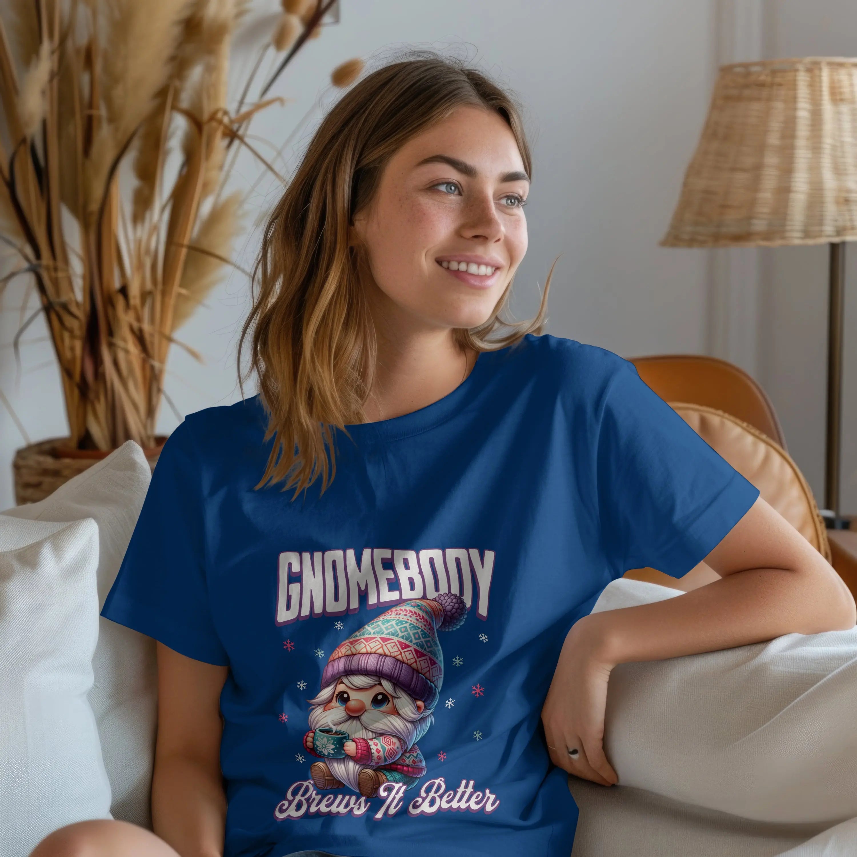 Gnomebody Tee, Cozy Winter Shirt, Gift for Gnome Lovers, Holiday Apparel, Cute Graphic Tee, Fun T-Shirt Printify