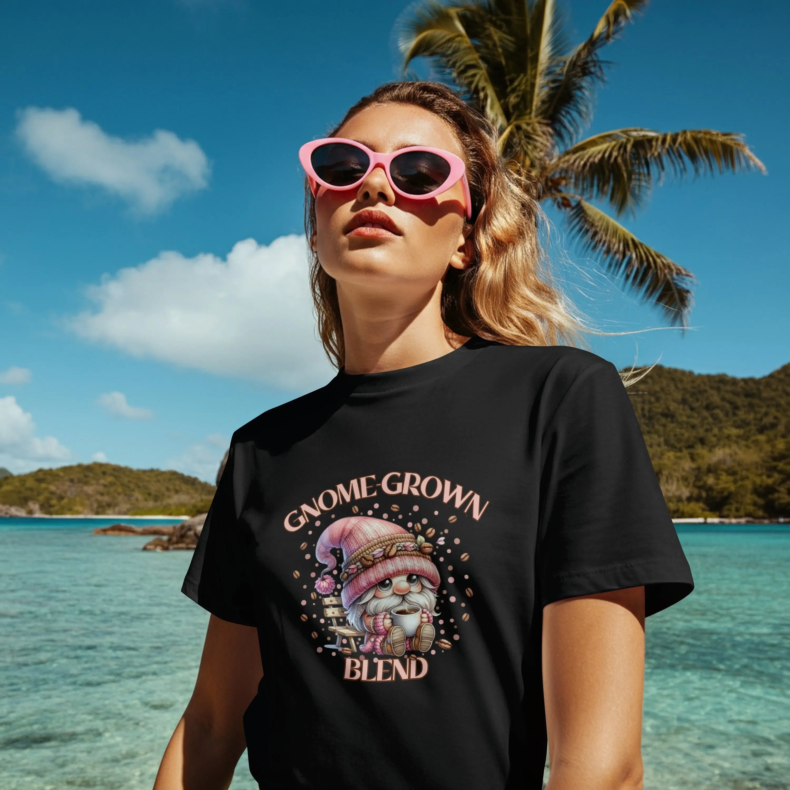 Gnome Grown Blend Women's Tee, Cute Gnome Shirt, Casual Vibes, Gift for Gardeners, Fall Fashion Tee, Thanksgiving Gift Printify