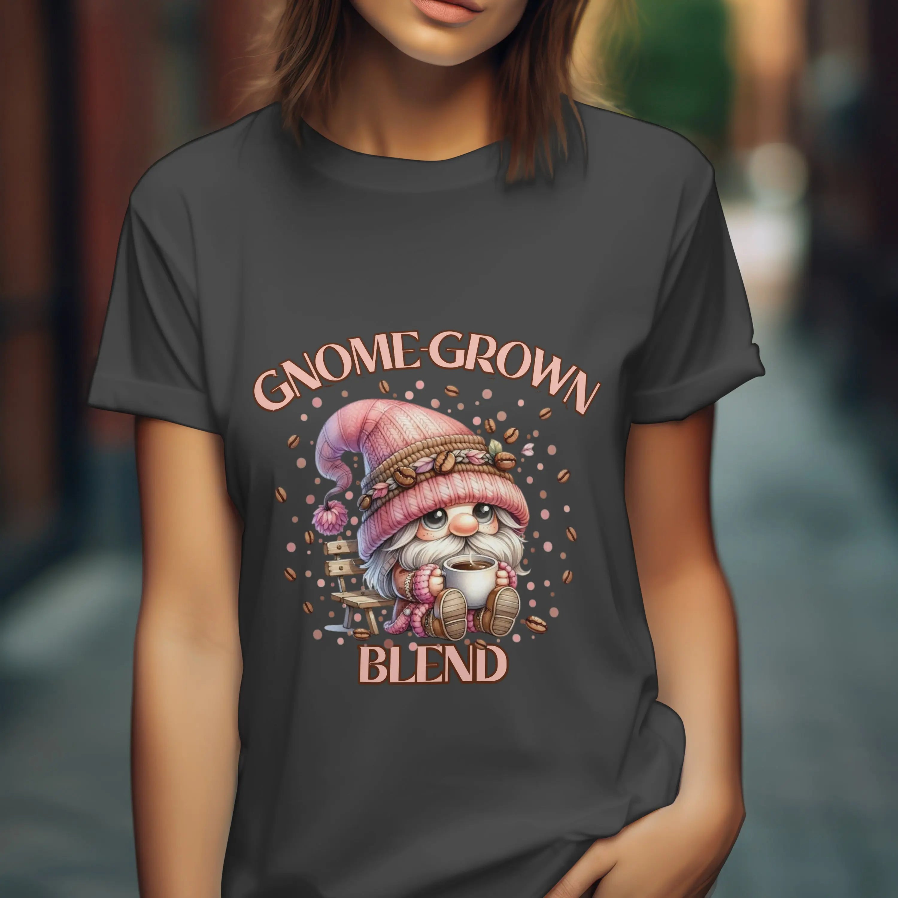 Gnome Grown Blend Women's Tee, Cute Gnome Shirt, Casual Vibes, Gift for Gardeners, Fall Fashion Tee, Thanksgiving Gift Printify