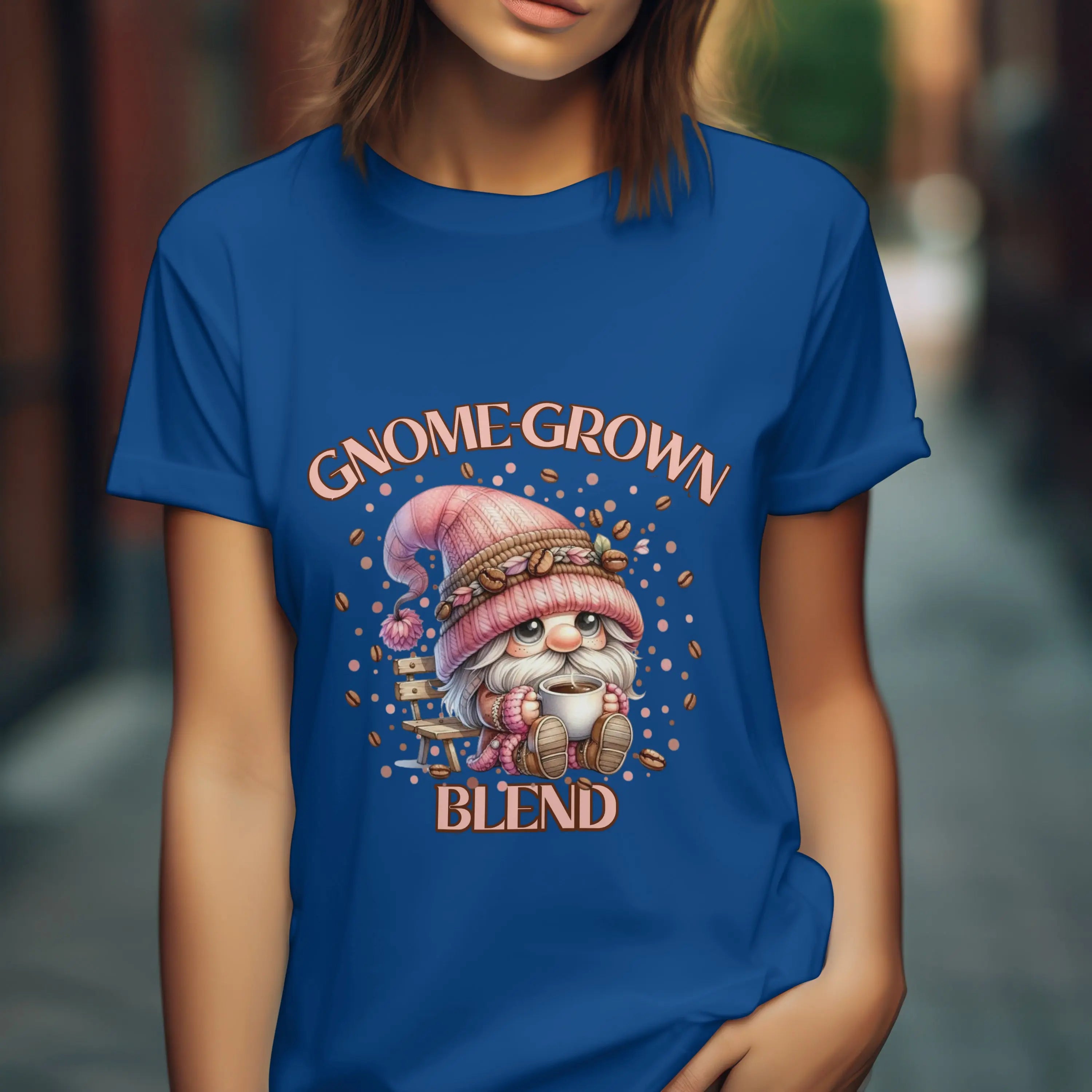 Gnome Grown Blend Women's Tee, Cute Gnome Shirt, Casual Vibes, Gift for Gardeners, Fall Fashion Tee, Thanksgiving Gift Printify