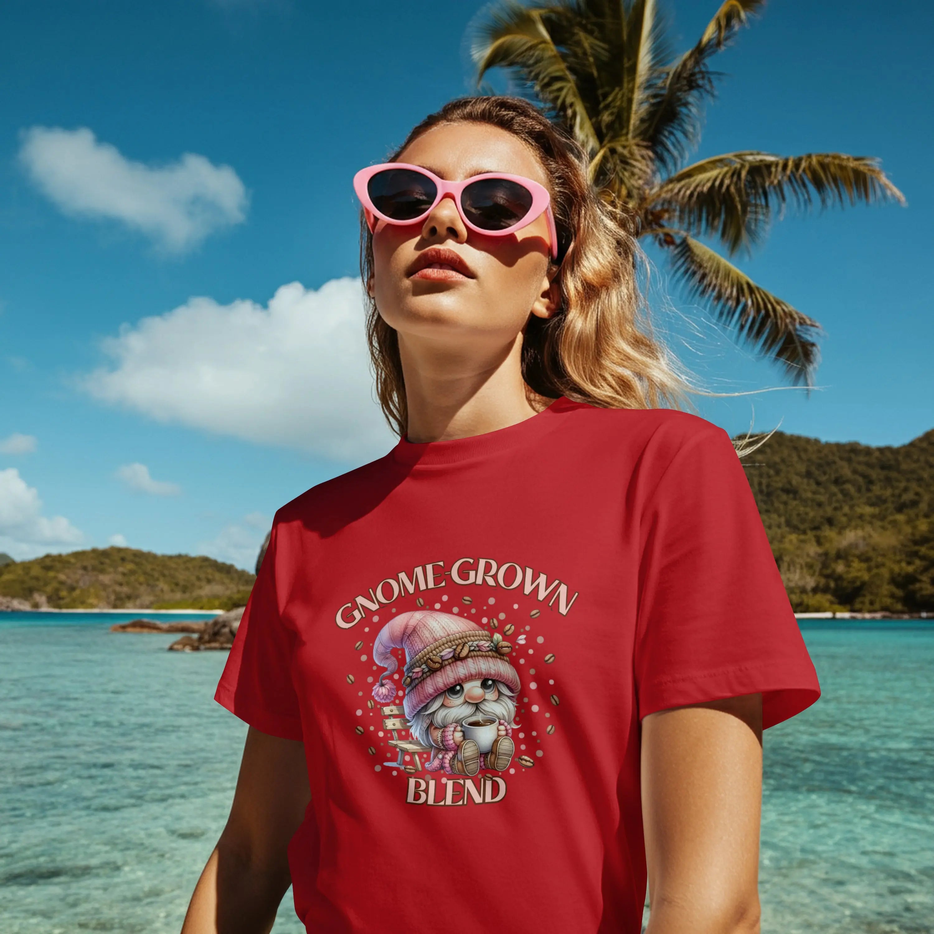 Gnome Grown Blend Women's Tee, Cute Gnome Shirt, Casual Vibes, Gift for Gardeners, Fall Fashion Tee, Thanksgiving Gift Printify