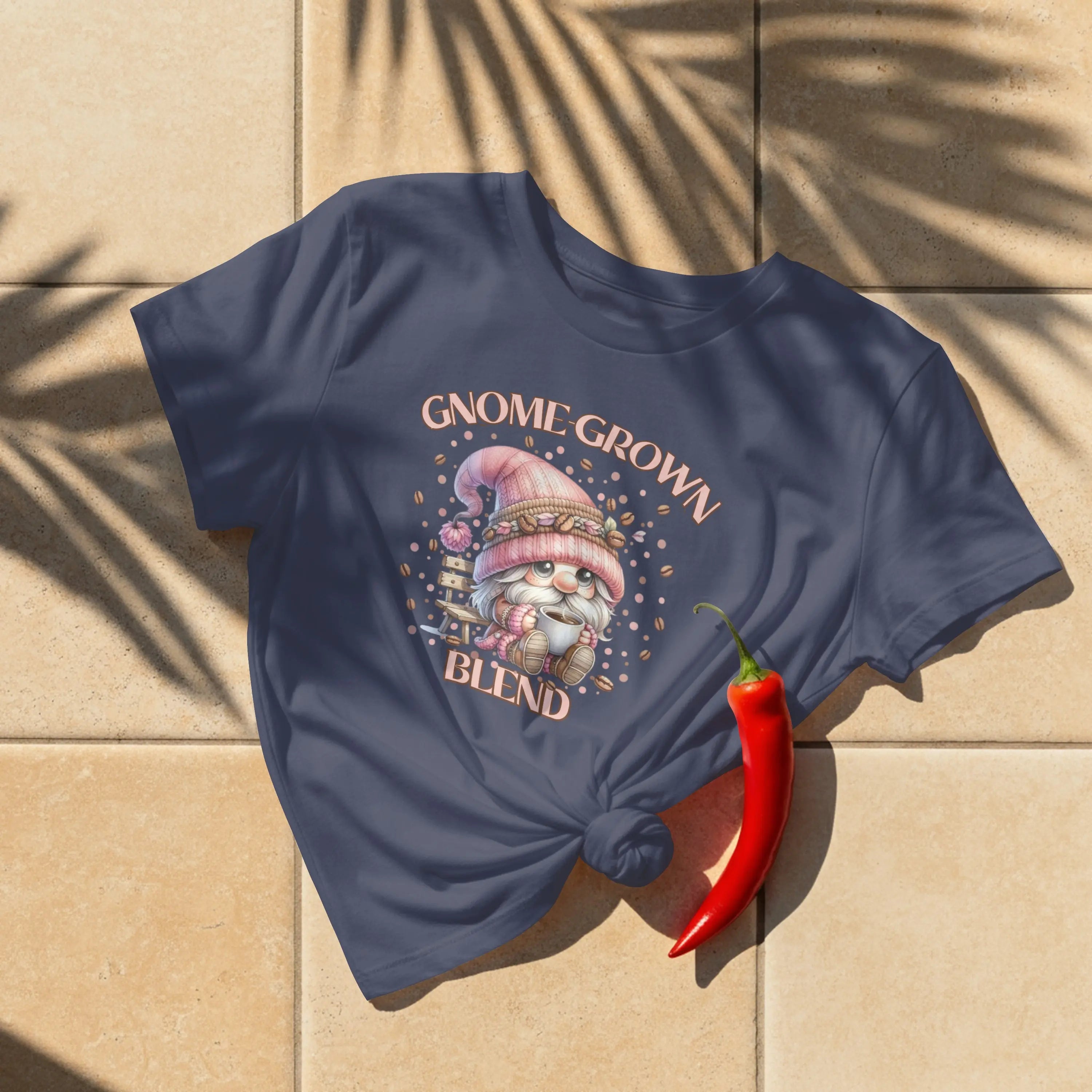 Gnome Grown Blend Women's Tee, Cute Gnome Shirt, Casual Vibes, Gift for Gardeners, Fall Fashion Tee, Thanksgiving Gift Printify