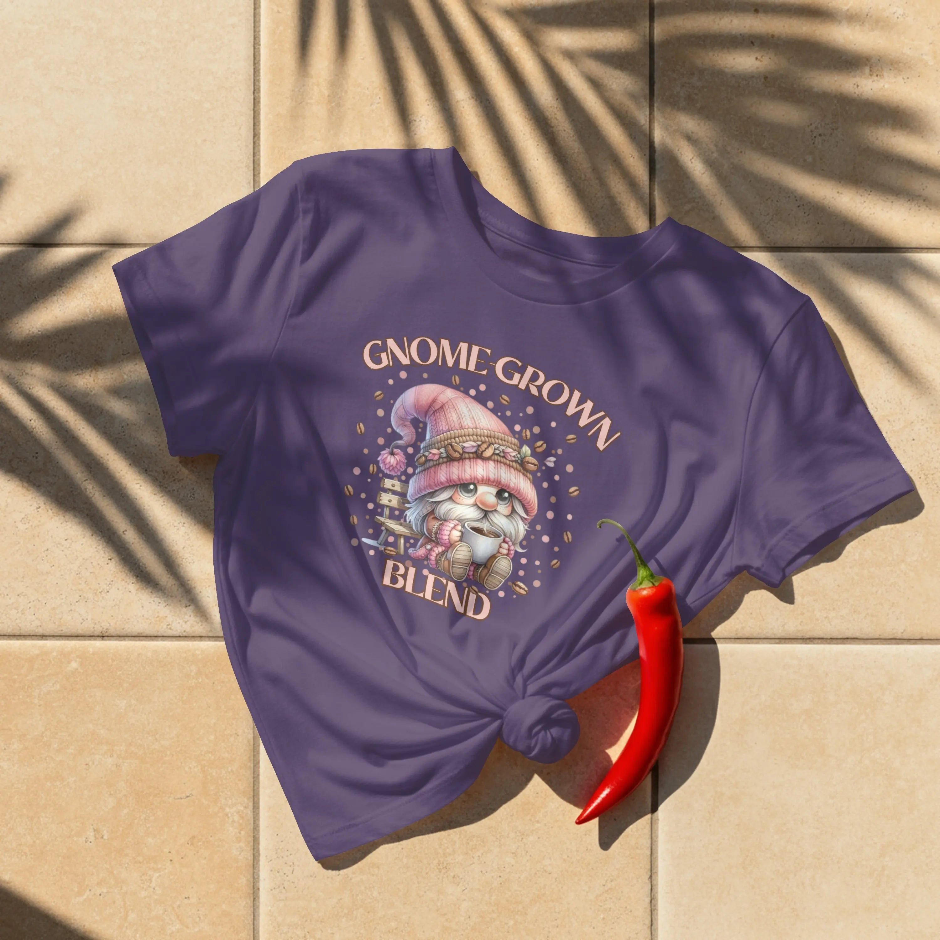 Gnome Grown Blend Women's Tee, Cute Gnome Shirt, Casual Vibes, Gift for Gardeners, Fall Fashion Tee, Thanksgiving Gift Printify