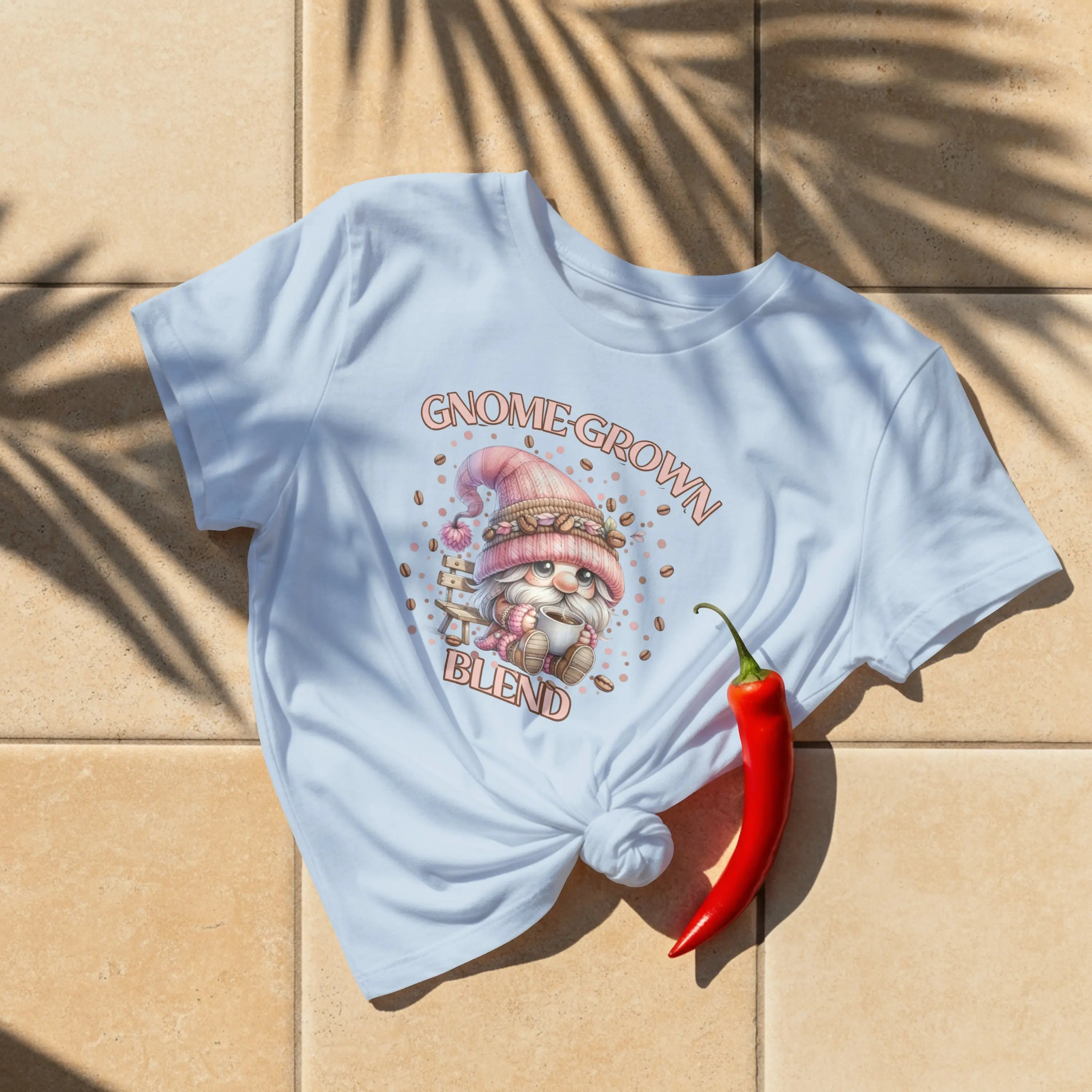 Gnome Grown Blend Women's Tee, Cute Gnome Shirt, Casual Vibes, Gift for Gardeners, Fall Fashion Tee, Thanksgiving Gift Printify