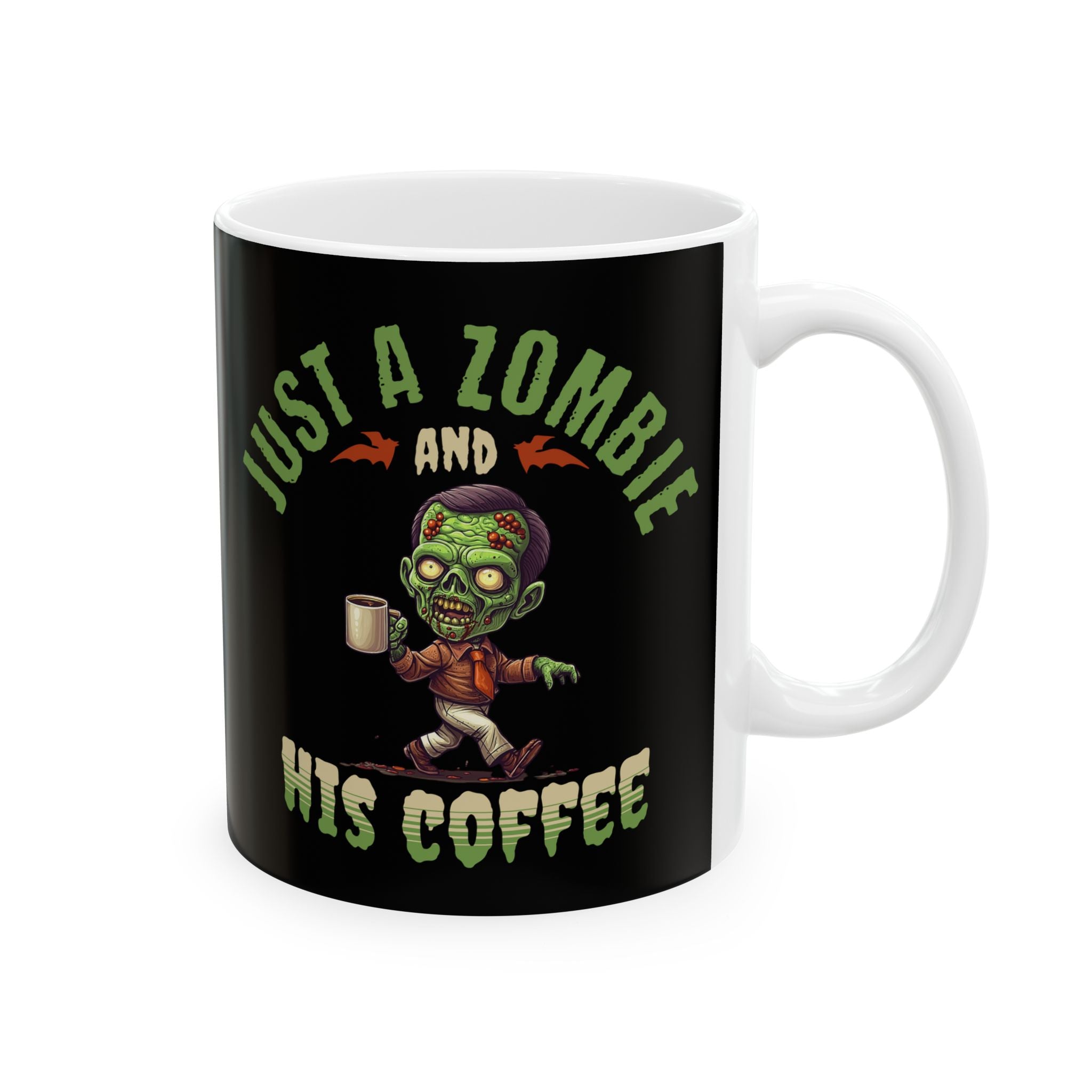 Just A Zombie Ceramic Mug Printify