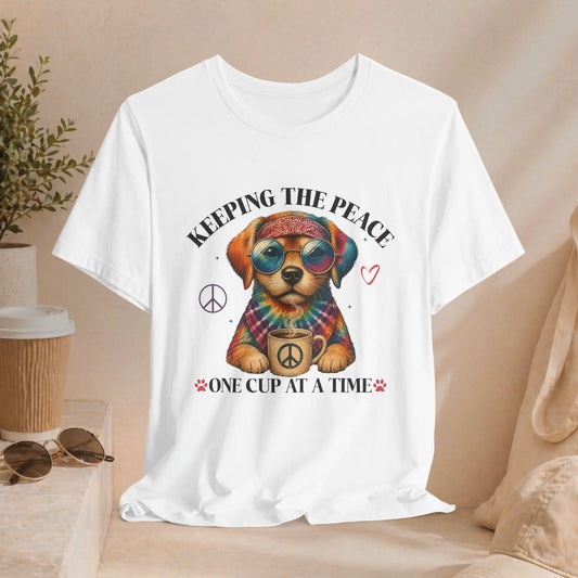 Keeping the Peace Puppy T‑Shirt Printify