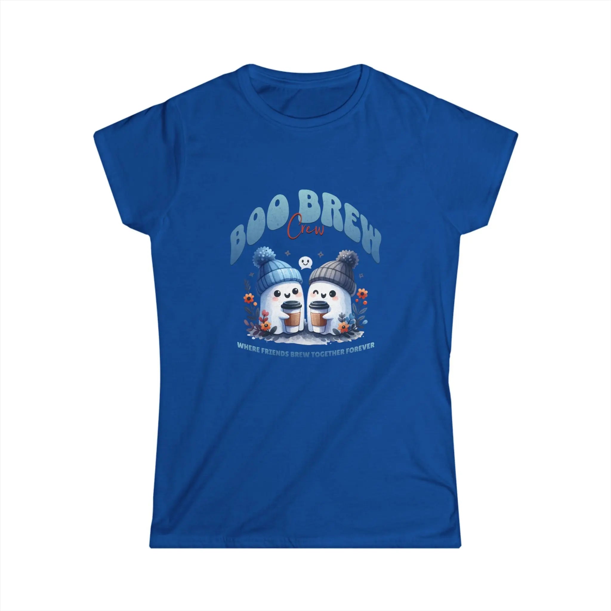 Boo Brew Crew T-Shirt - Cute Ghost Coffee tee Printify