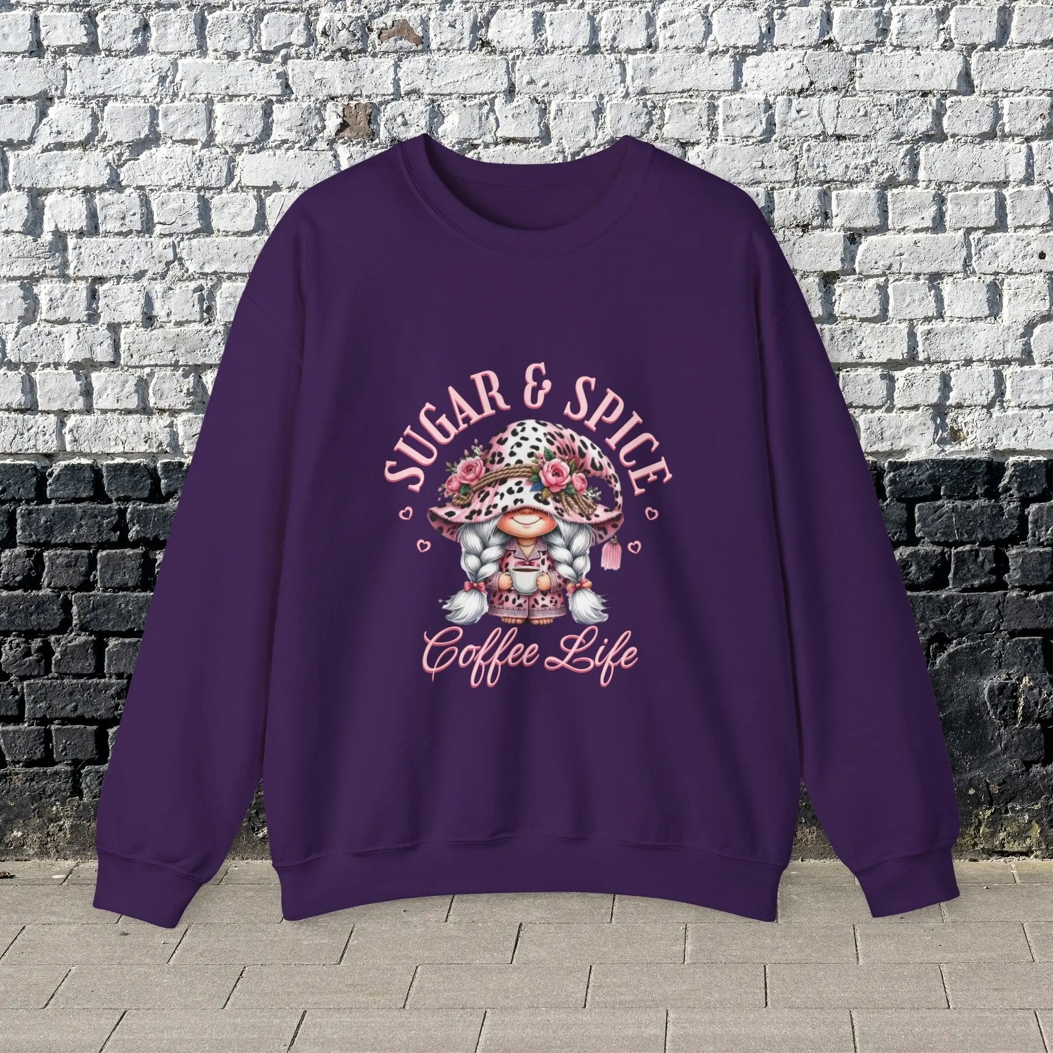Sugar & Spice Sweatshirt | Cozy Gift for Coffee Lovers, Cute Casual Wear, Perfect for Holidays, Everyday Comfort - Boldly Bitter Company