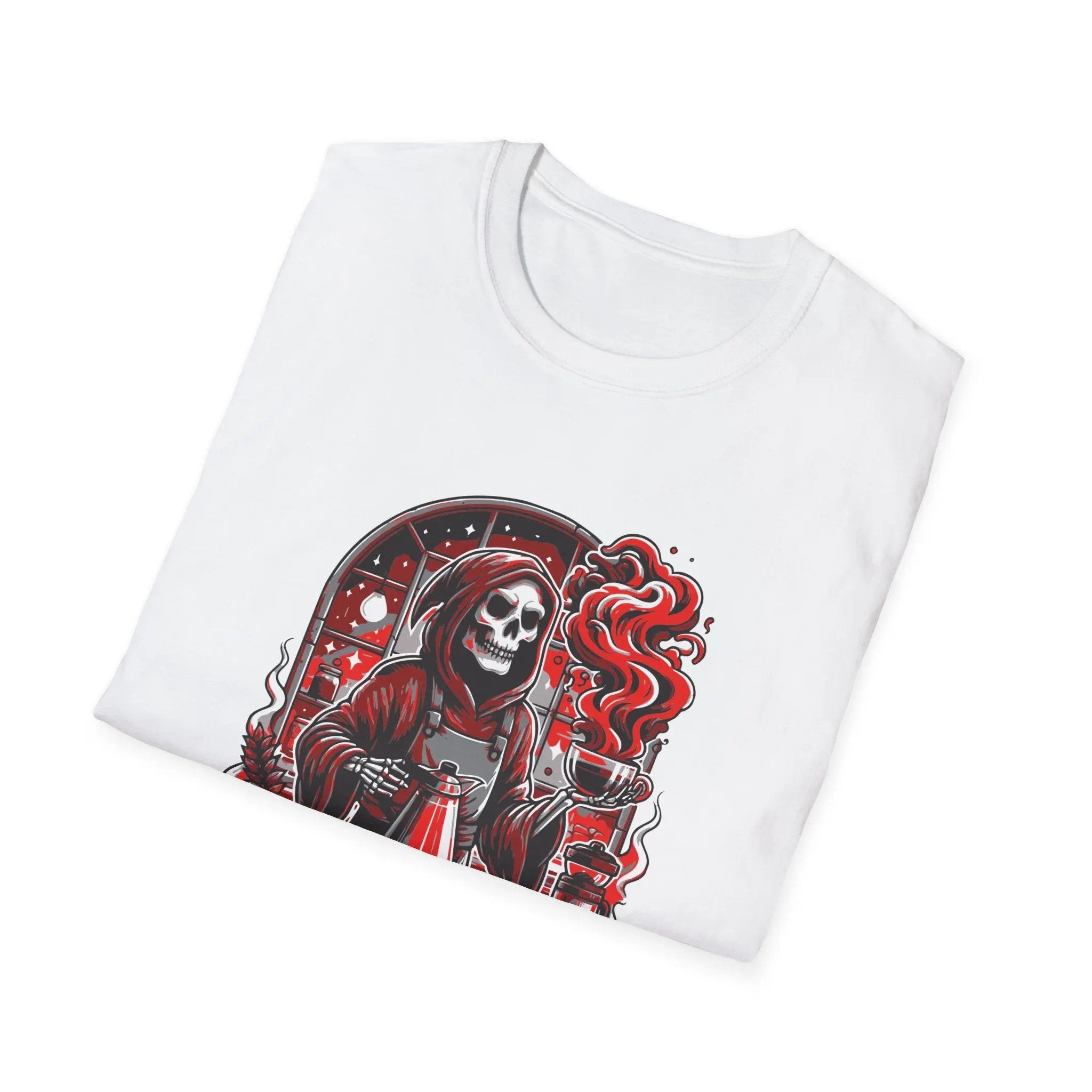 Graphic Skeleton Coffee T-Shirt – “Boneyard Burial Blend” - Boldly Bitter Company