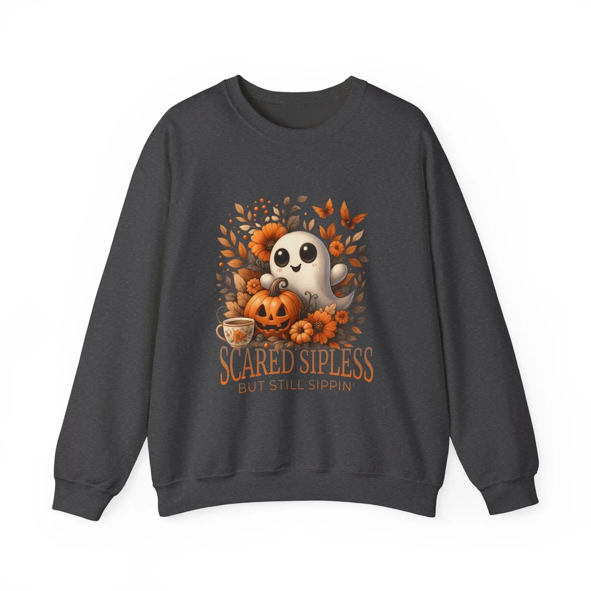 Scared Sipless Sweatshirt Printify