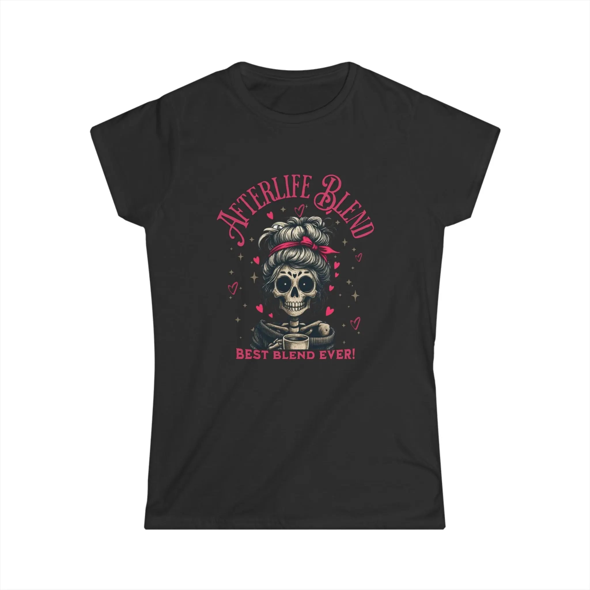 Afterlife Blend Graphic Skeleton Tee - Afterlife Blend, Halloween Apparel, Cozy Casual Shirt, Unique Gift Idea, Edgy Fashion Statement Printify
