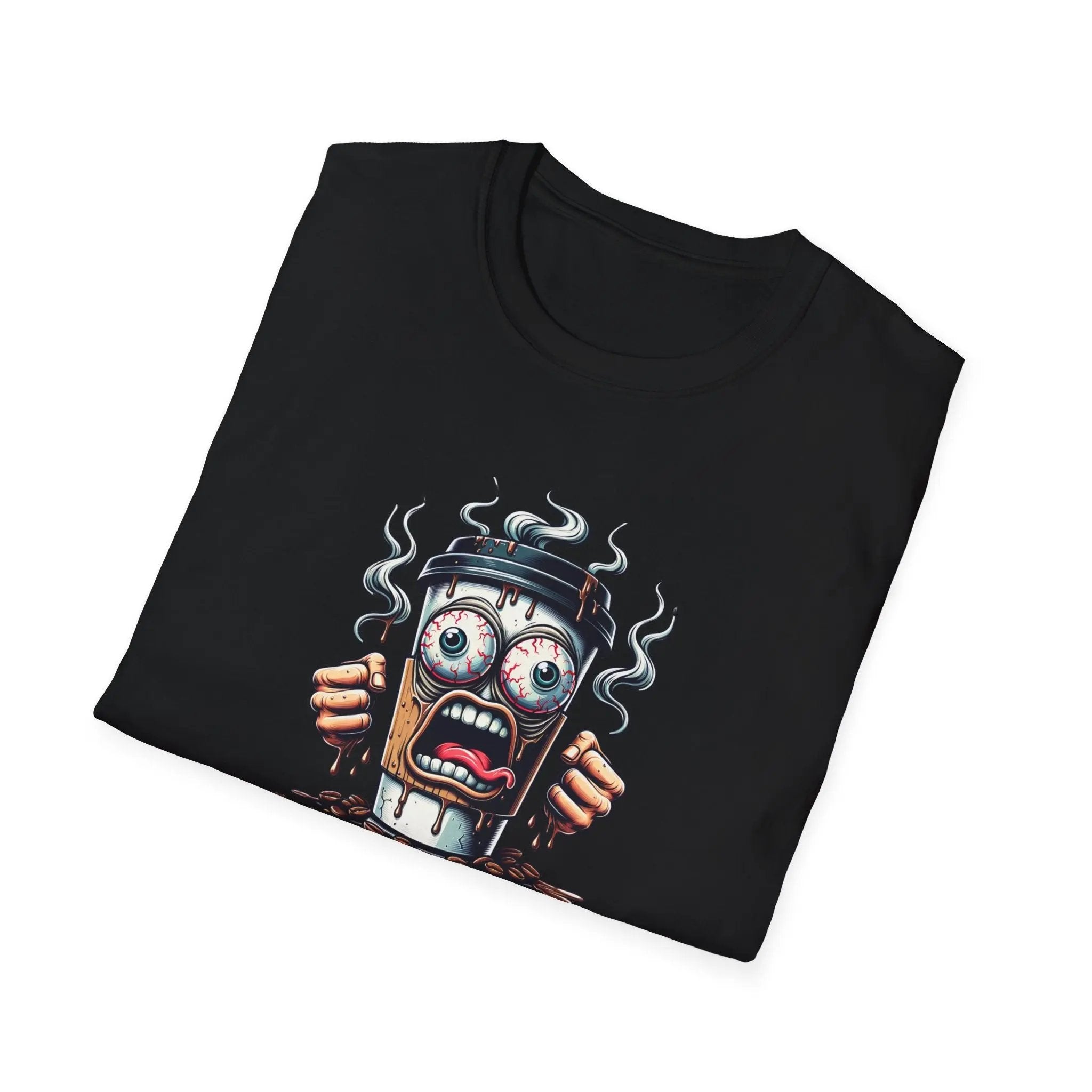 Funny Coffee Cup T-Shirt – “Last Cup Before Felony Charges” - Boldly Bitter Company