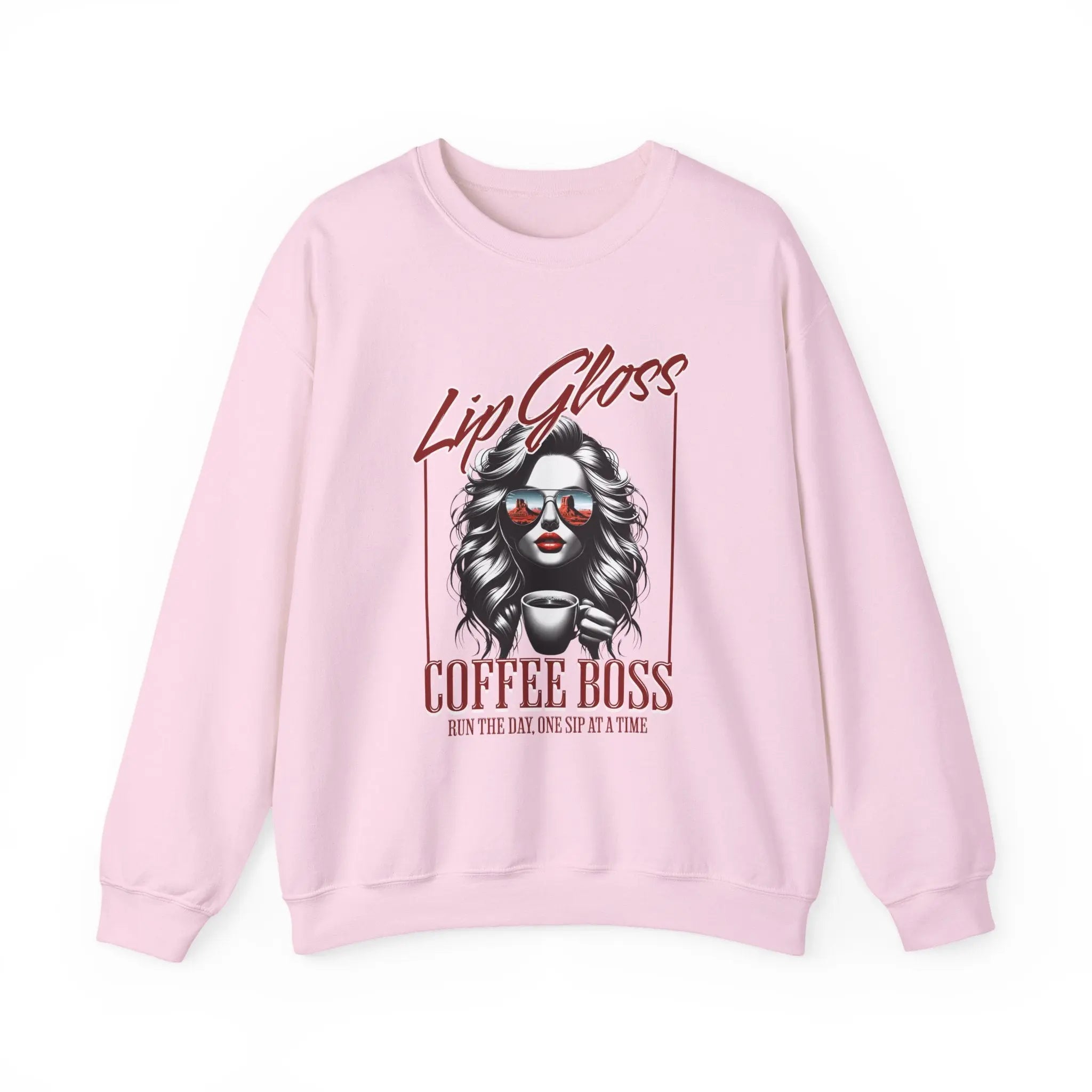 Lip Gloss Coffee Boss Sweatshirt Printify