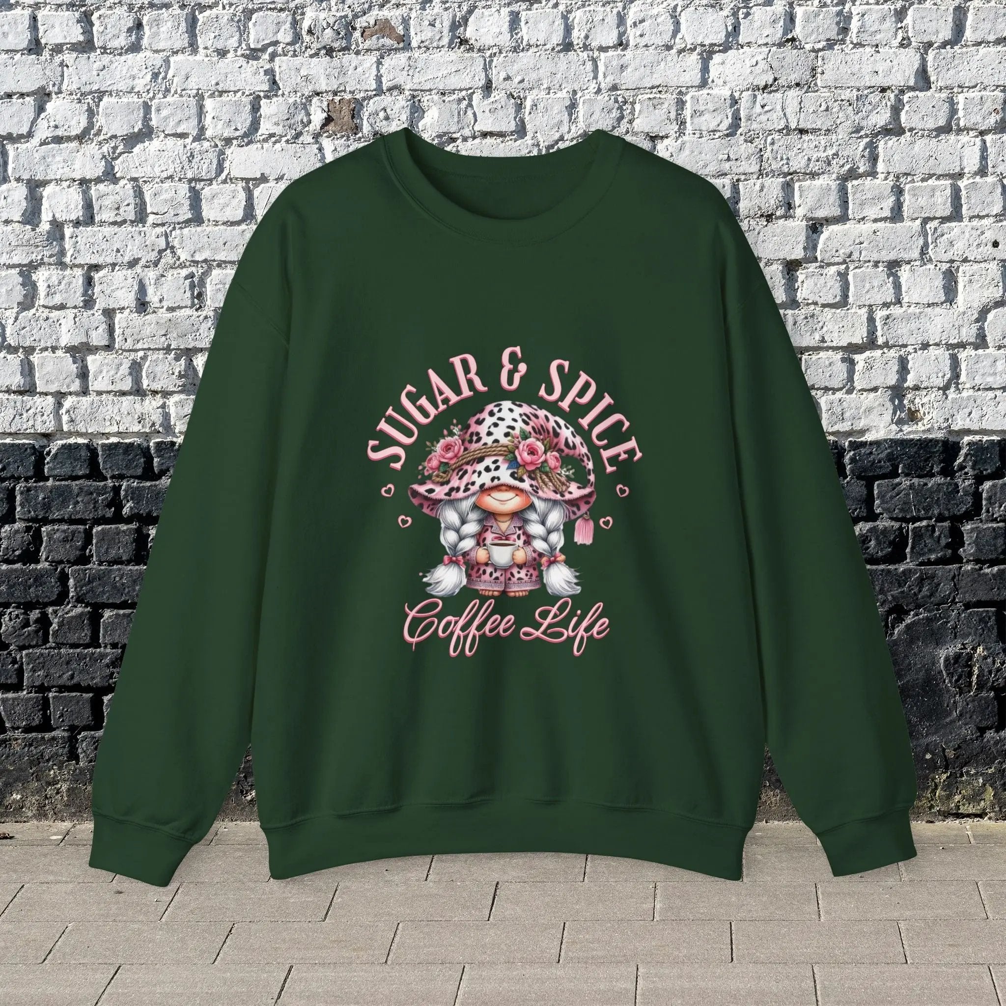 Sugar & Spice Sweatshirt | Cozy Gift for Coffee Lovers, Cute Casual Wear, Perfect for Holidays, Everyday Comfort - Boldly Bitter Company