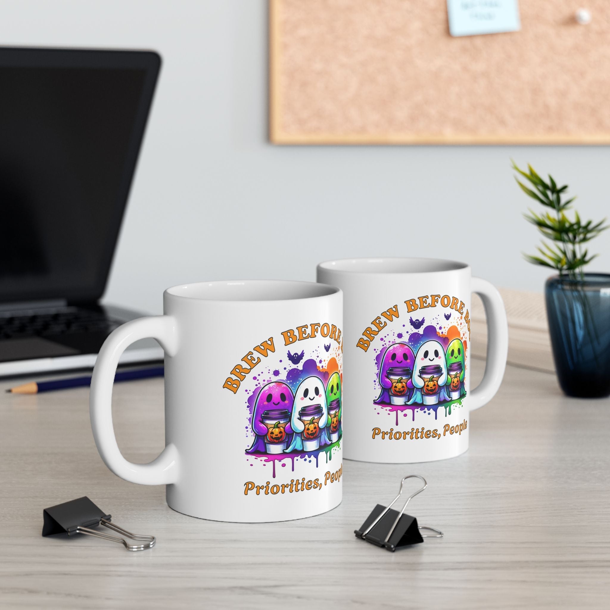 Brew Before Boo Ceramic Mug Printify