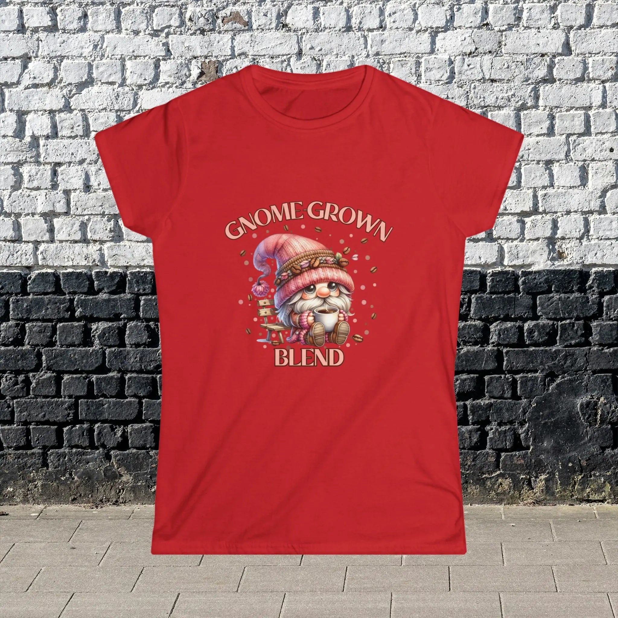 Gnome Grown Blend Women's Tee, Cute Gnome Shirt, Casual Vibes, Gift for Gardeners, Fall Fashion Tee, Thanksgiving Gift Printify