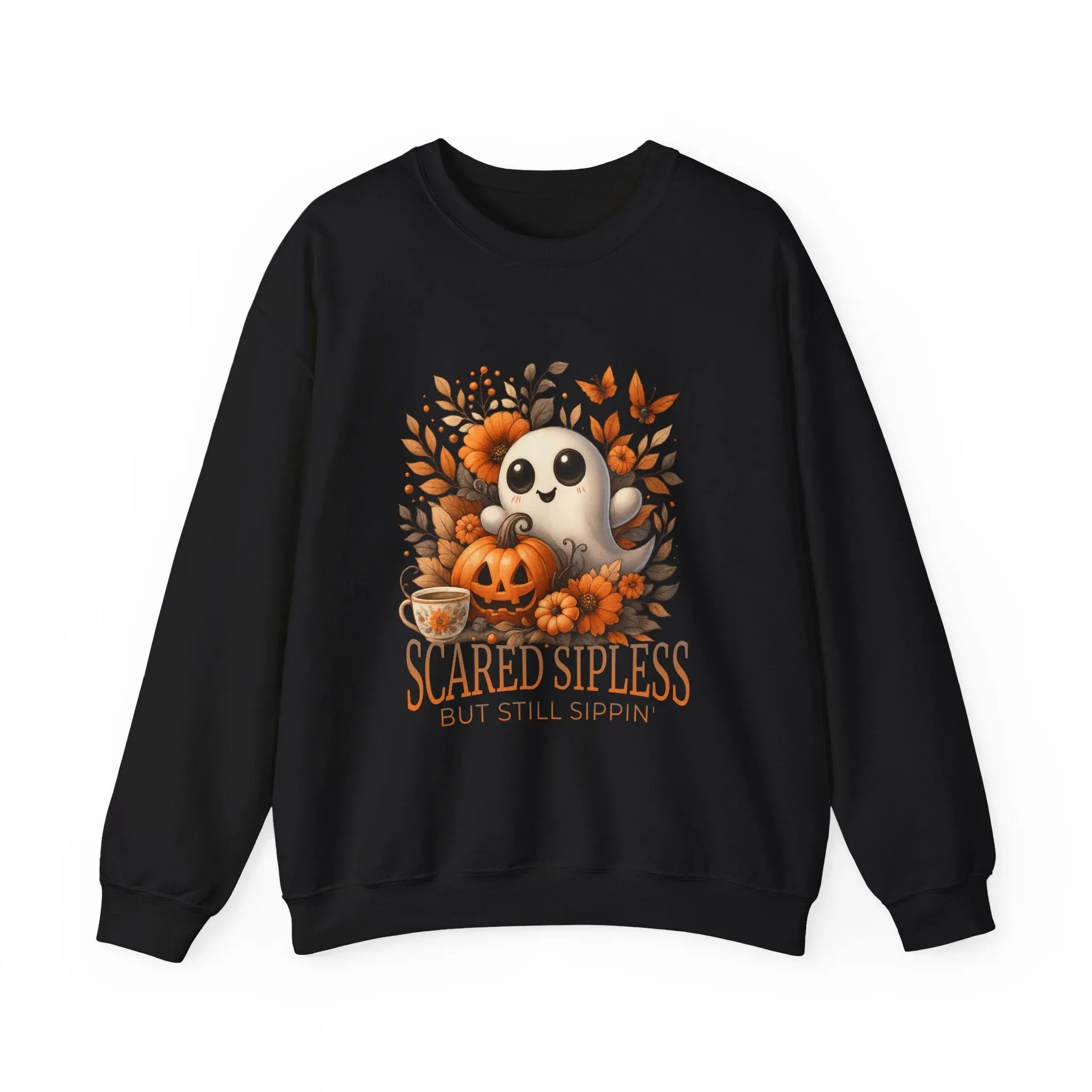 Scared Sipless Sweatshirt Printify
