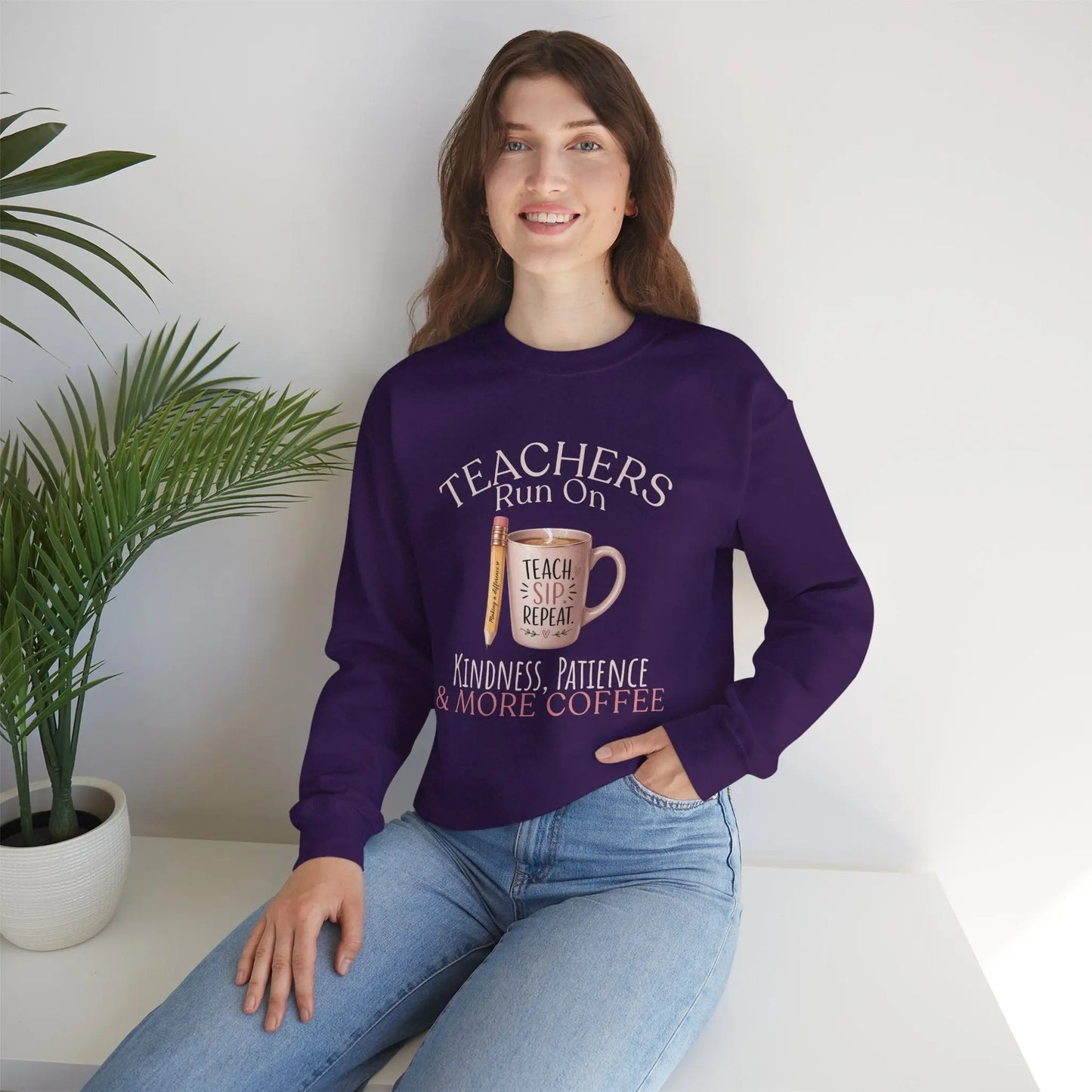 Teacher Coffee Sweatshirt Printify