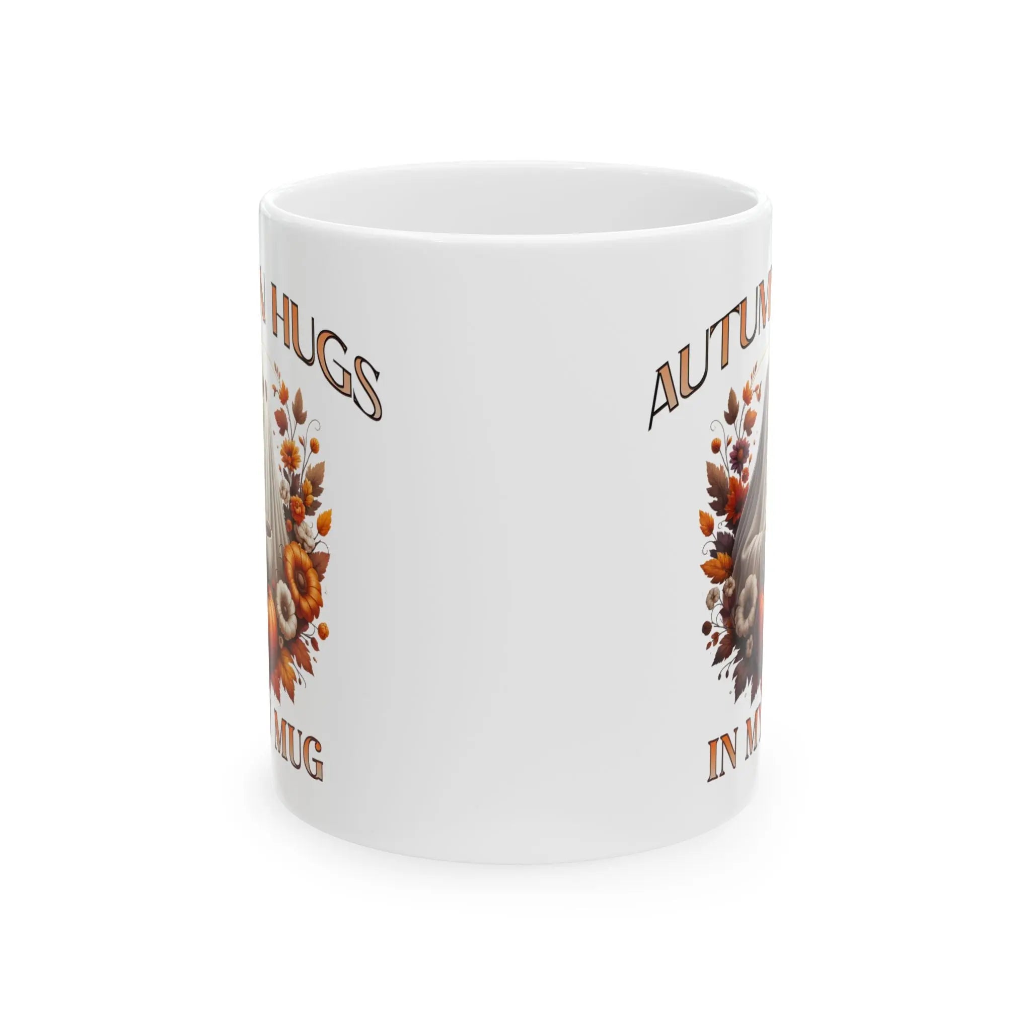 Autumn Hugs Ceramic Mug | Cozy Coffee Cup, Fall Gift, Seasonal Drinkware, Holidays, Home Decor Printify