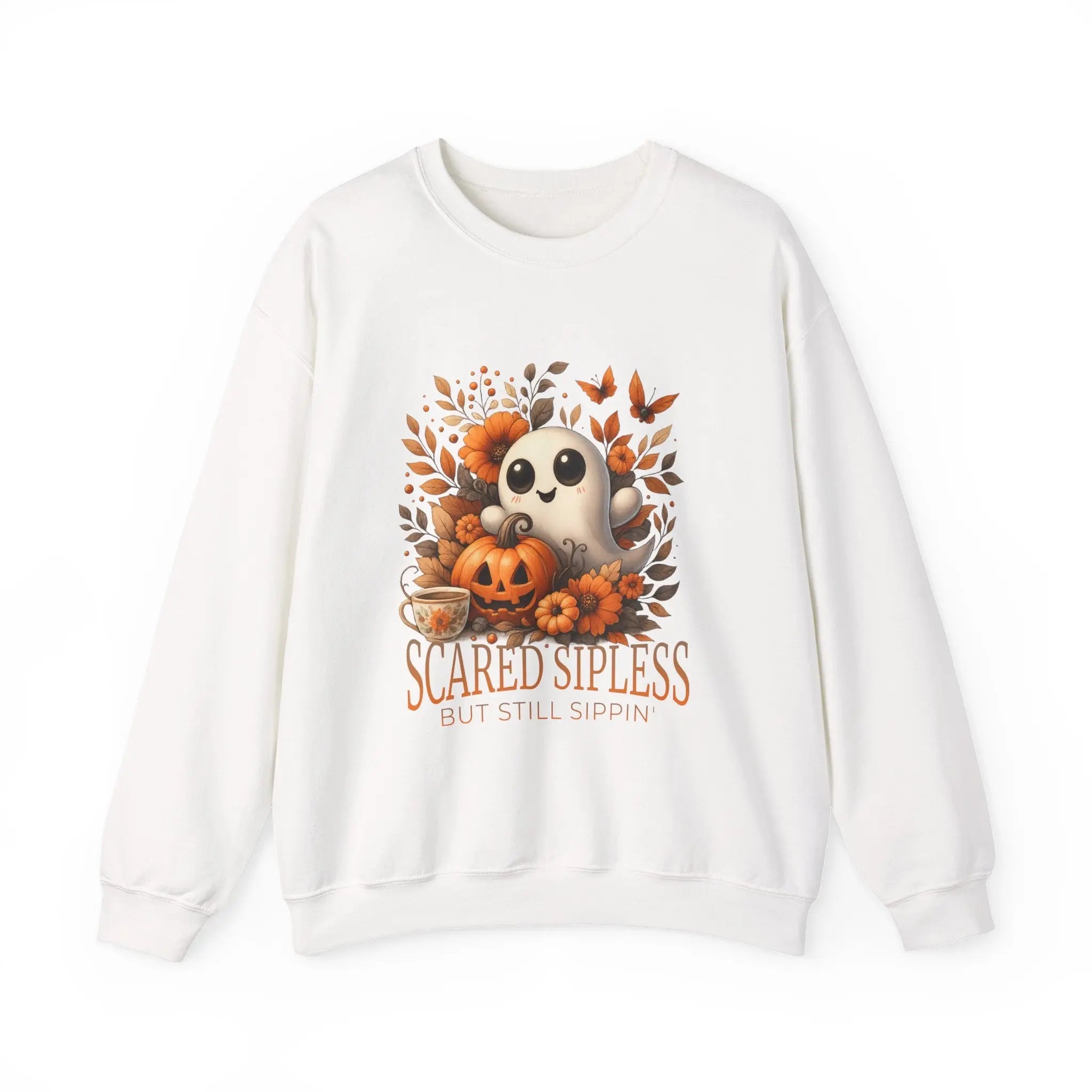 Scared Sipless Sweatshirt Printify