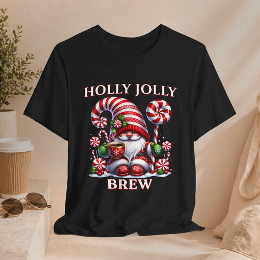 Holly Jolly Brew Christmas Tee Printify