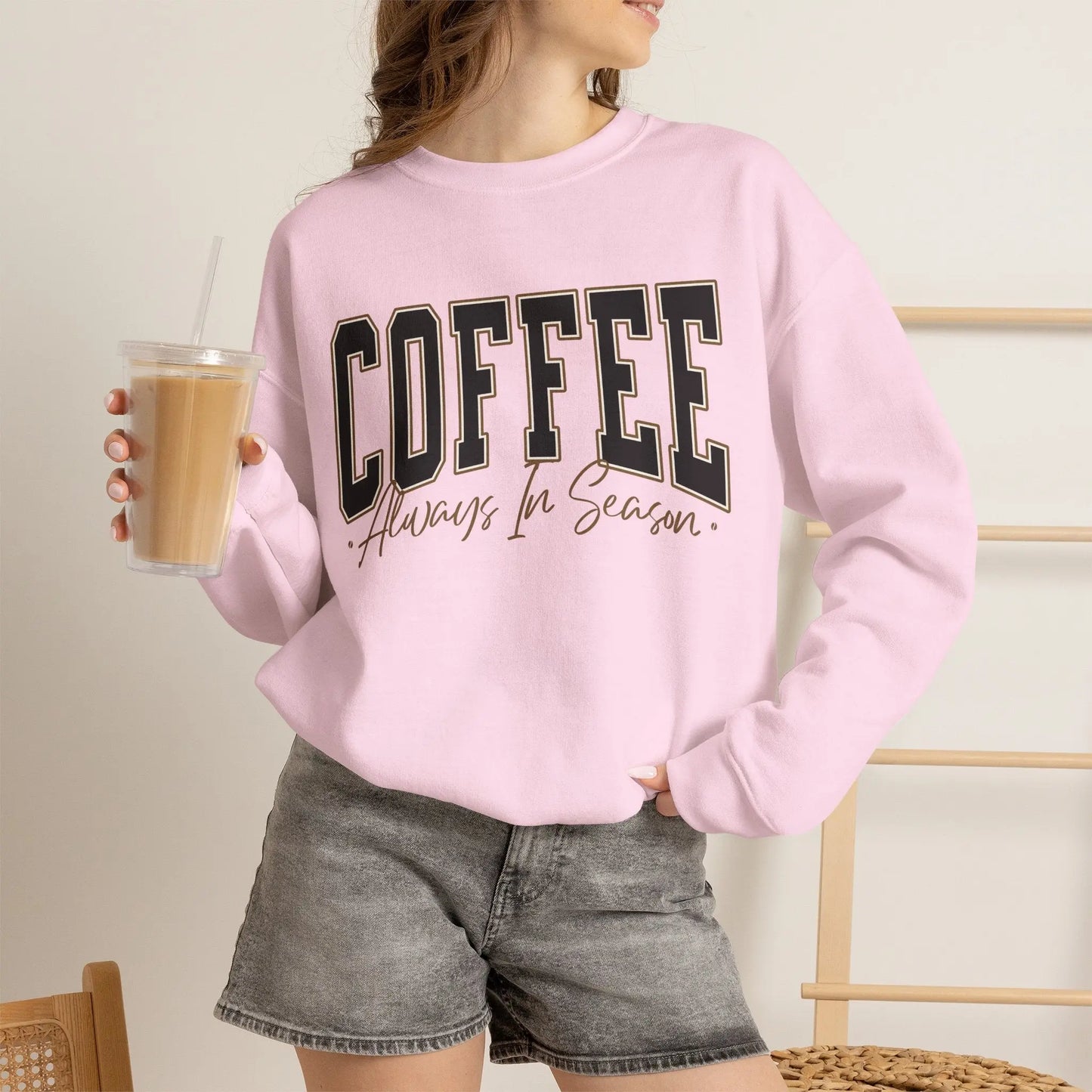 Coffee Always in Season Sweatshirt Printify