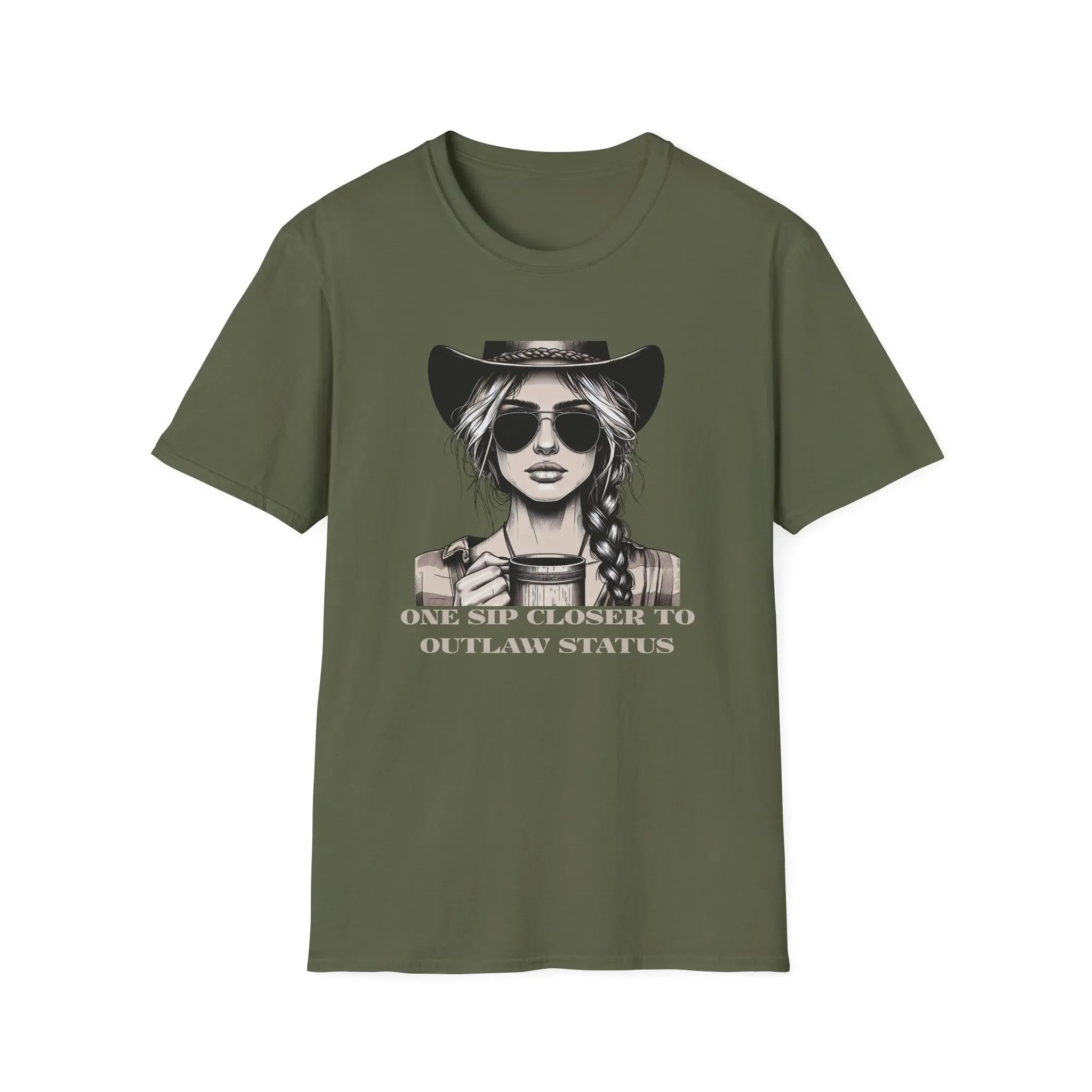 Cowgirl Outlaw T-Shirt Printify
