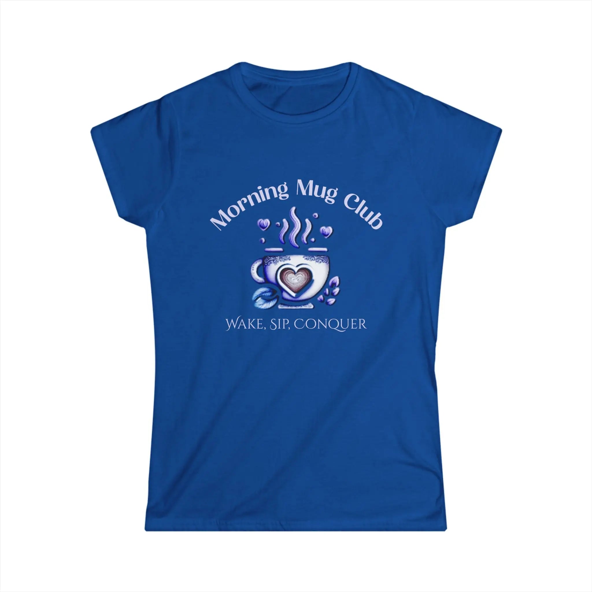 Wake, Sip, Conquer Tshirt - Morning Mug Club - Boho Style Coffee Tee Printify