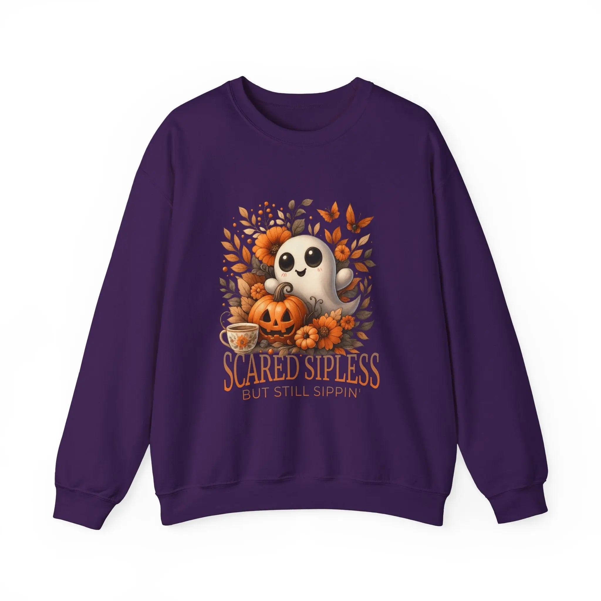 Scared Sipless Sweatshirt Printify
