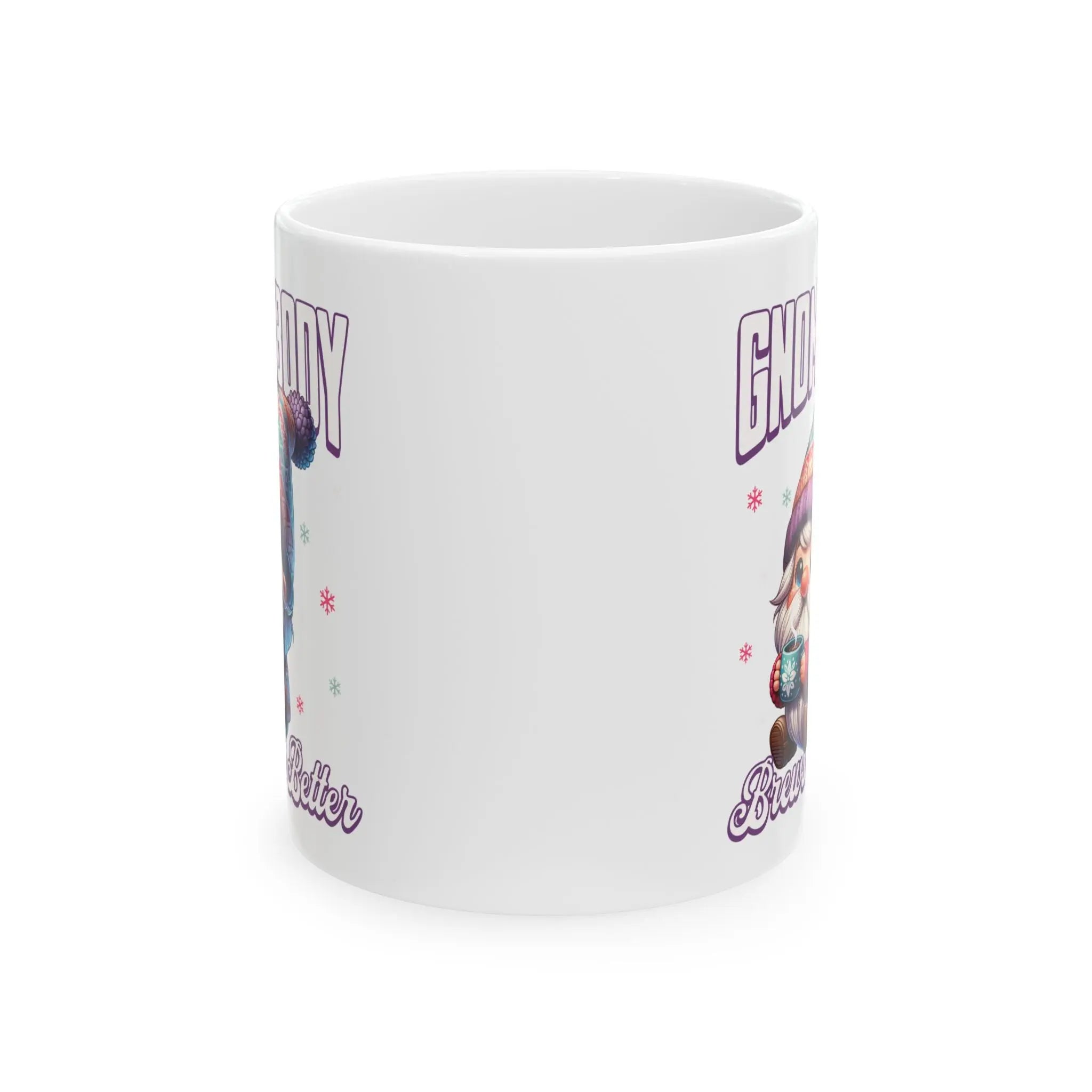 Gnomebody Ceramic 11oz Mug - Perfect for Coffee Lovers, Gnome Collectors, Gift for Holidays, Home Decor, Unique Kitchenware - Boldly Bitter Company