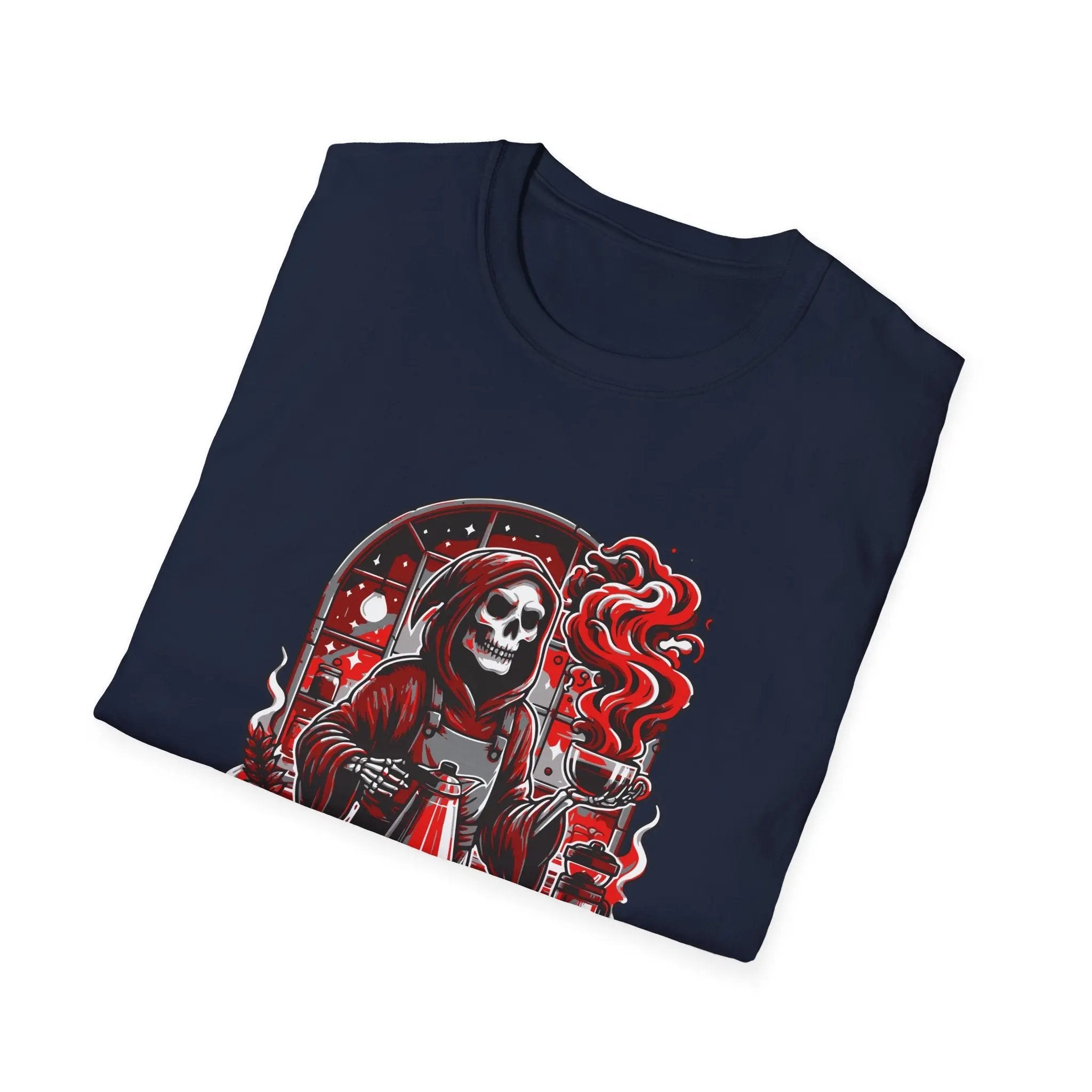 Graphic Skeleton Coffee T-Shirt – “Boneyard Burial Blend” - Boldly Bitter Company