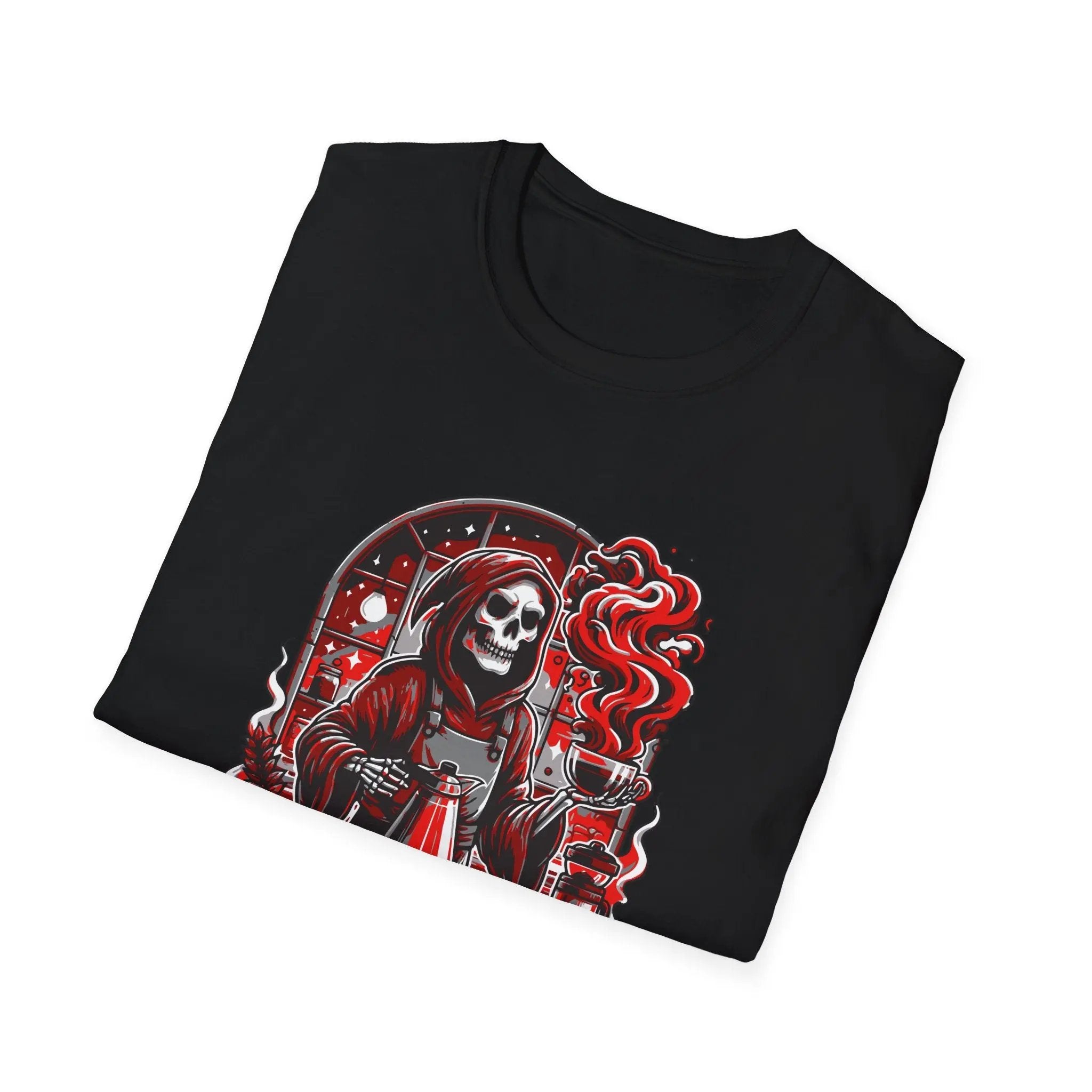 Graphic Skeleton Coffee T-Shirt – “Boneyard Burial Blend” - Boldly Bitter Company