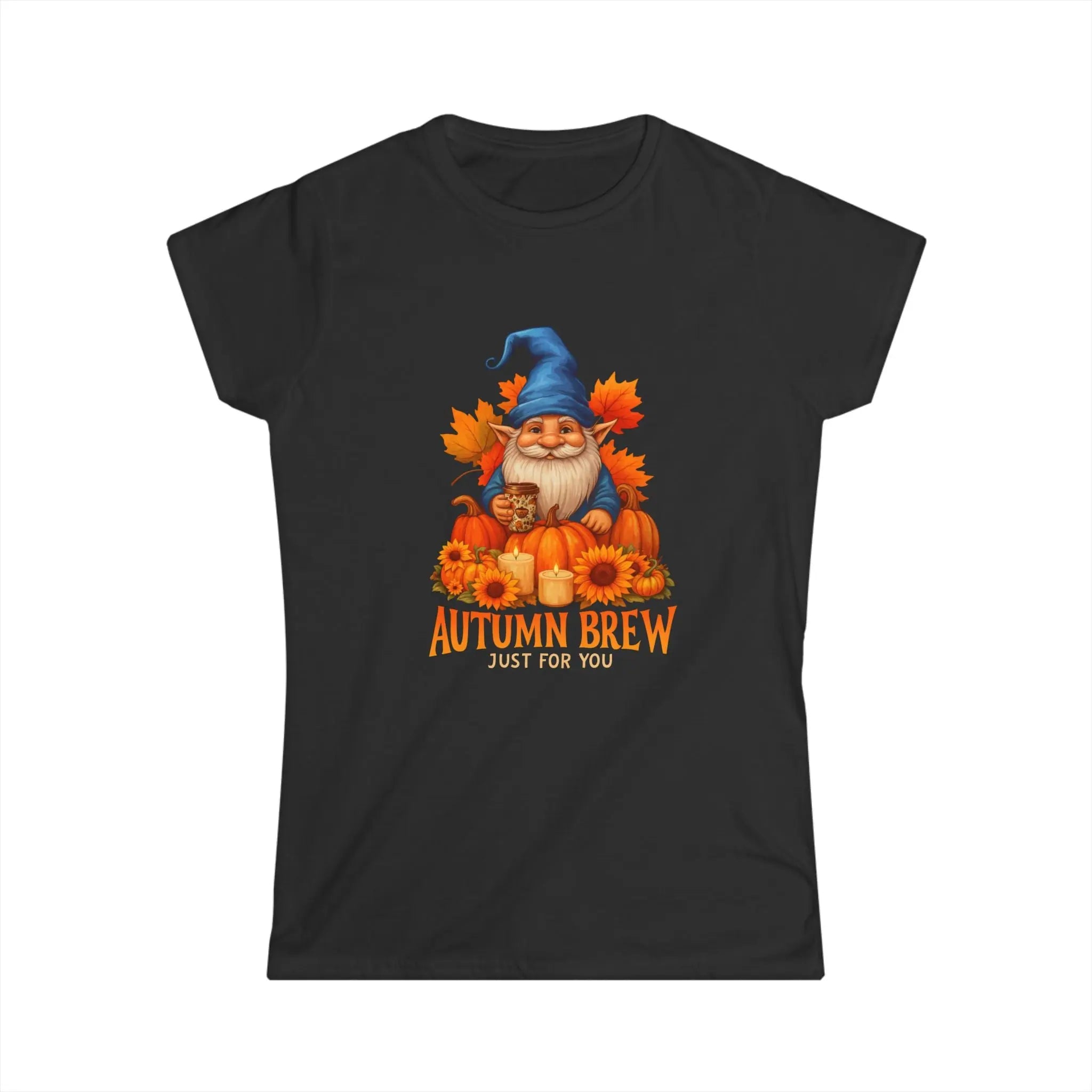 Autumn Gnome T-Shirt - Autumn Brew Just For You Printify