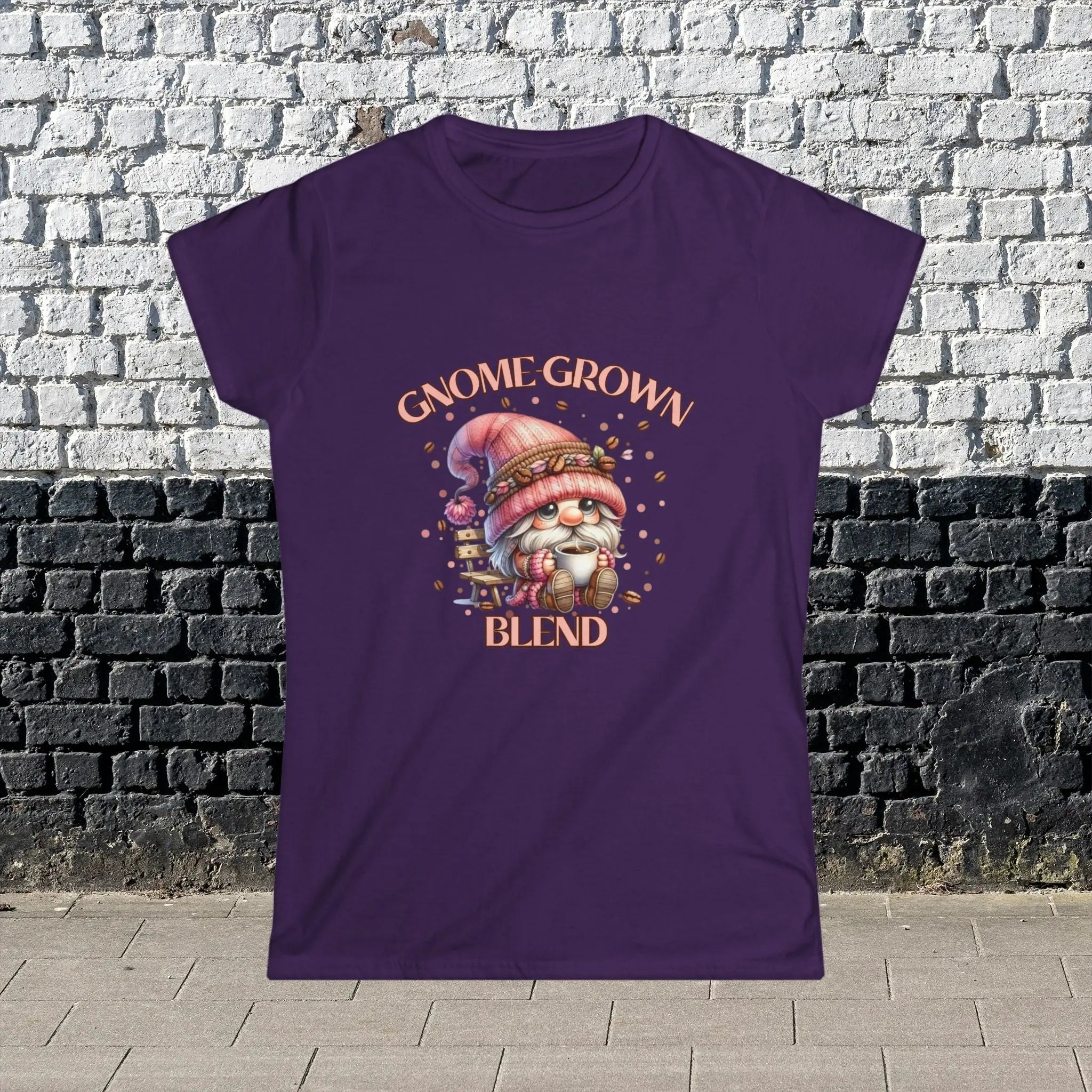 Gnome Grown Blend Women's Tee, Cute Gnome Shirt, Casual Vibes, Gift for Gardeners, Fall Fashion Tee, Thanksgiving Gift Printify