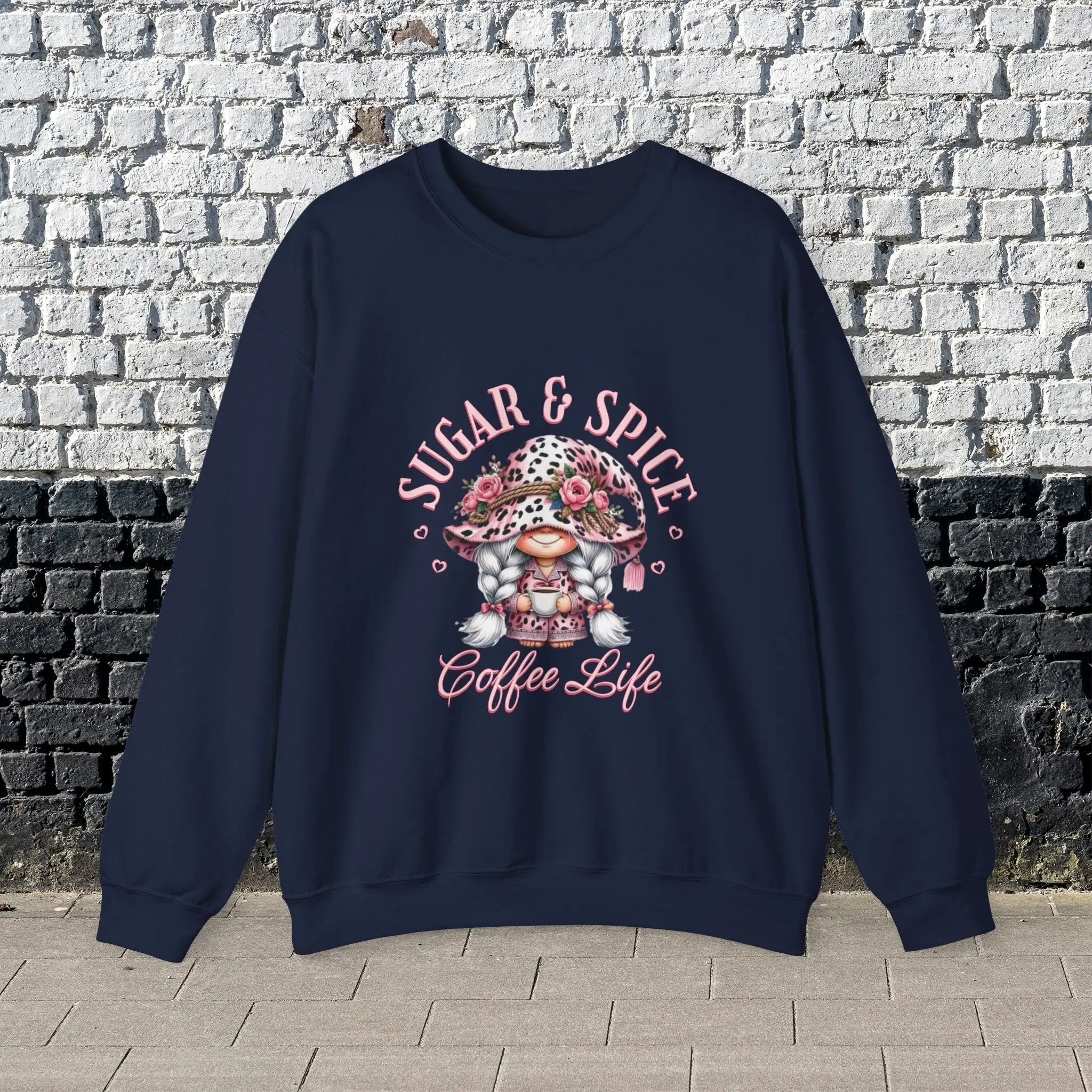 Sugar & Spice Sweatshirt | Cozy Gift for Coffee Lovers, Cute Casual Wear, Perfect for Holidays, Everyday Comfort - Boldly Bitter Company