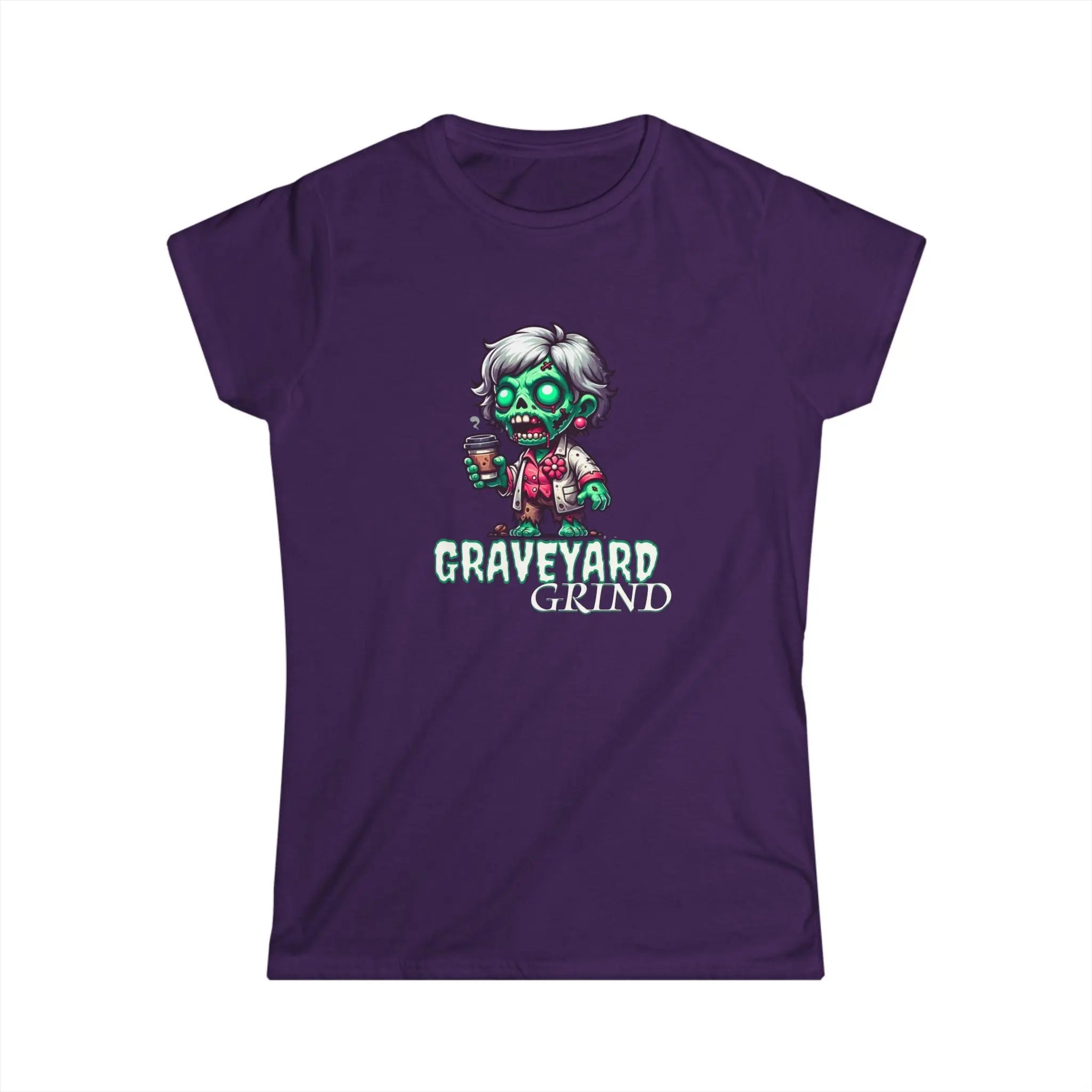 Graveyard Grind Tshirt - Funny Zombie Coffee t-shirt Printify