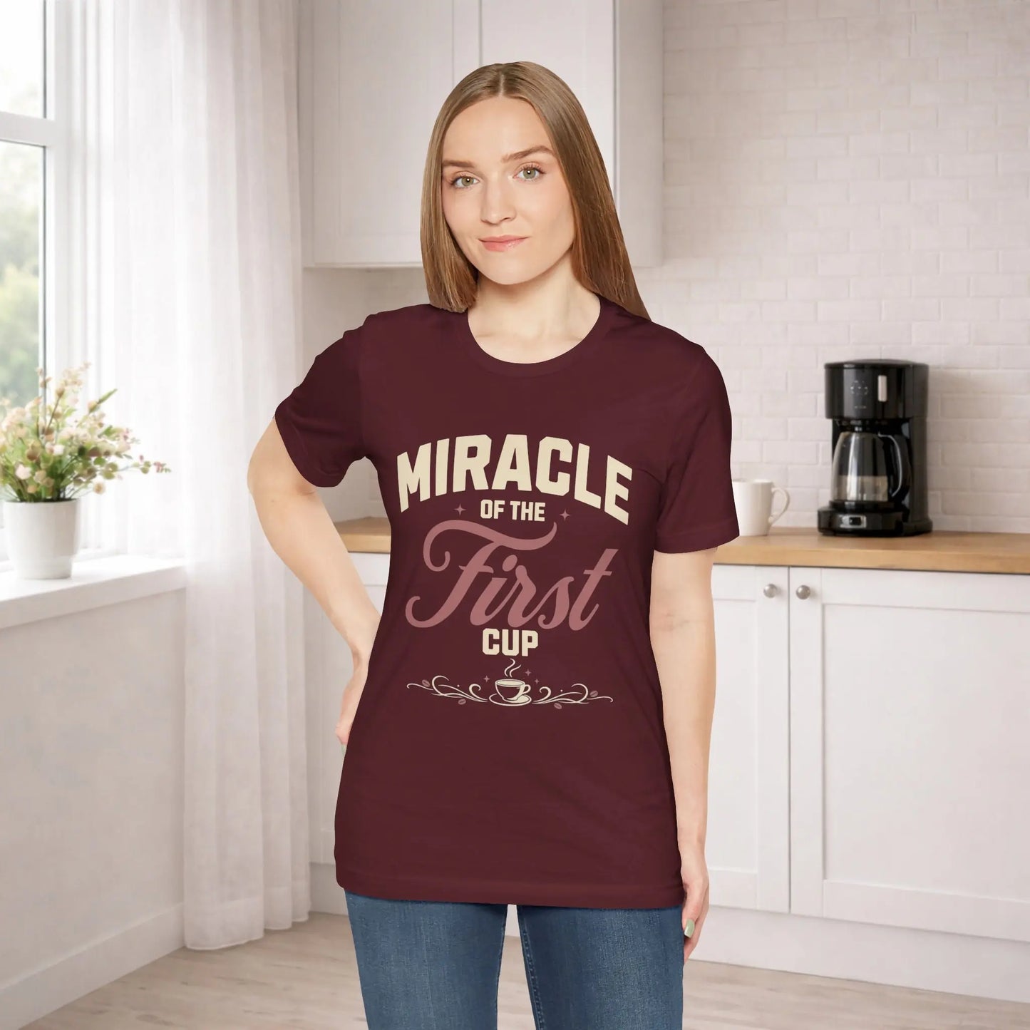 Miracle of First Cup T-Shirt Printify