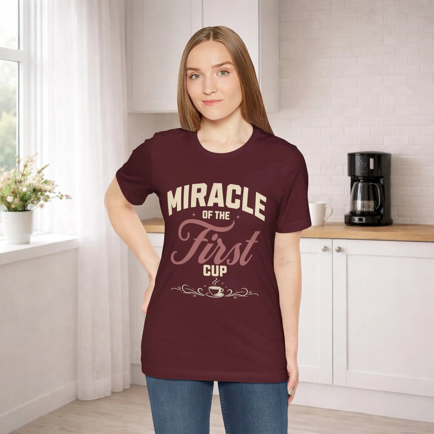 Miracle of the First Cup T-Shirt Printify