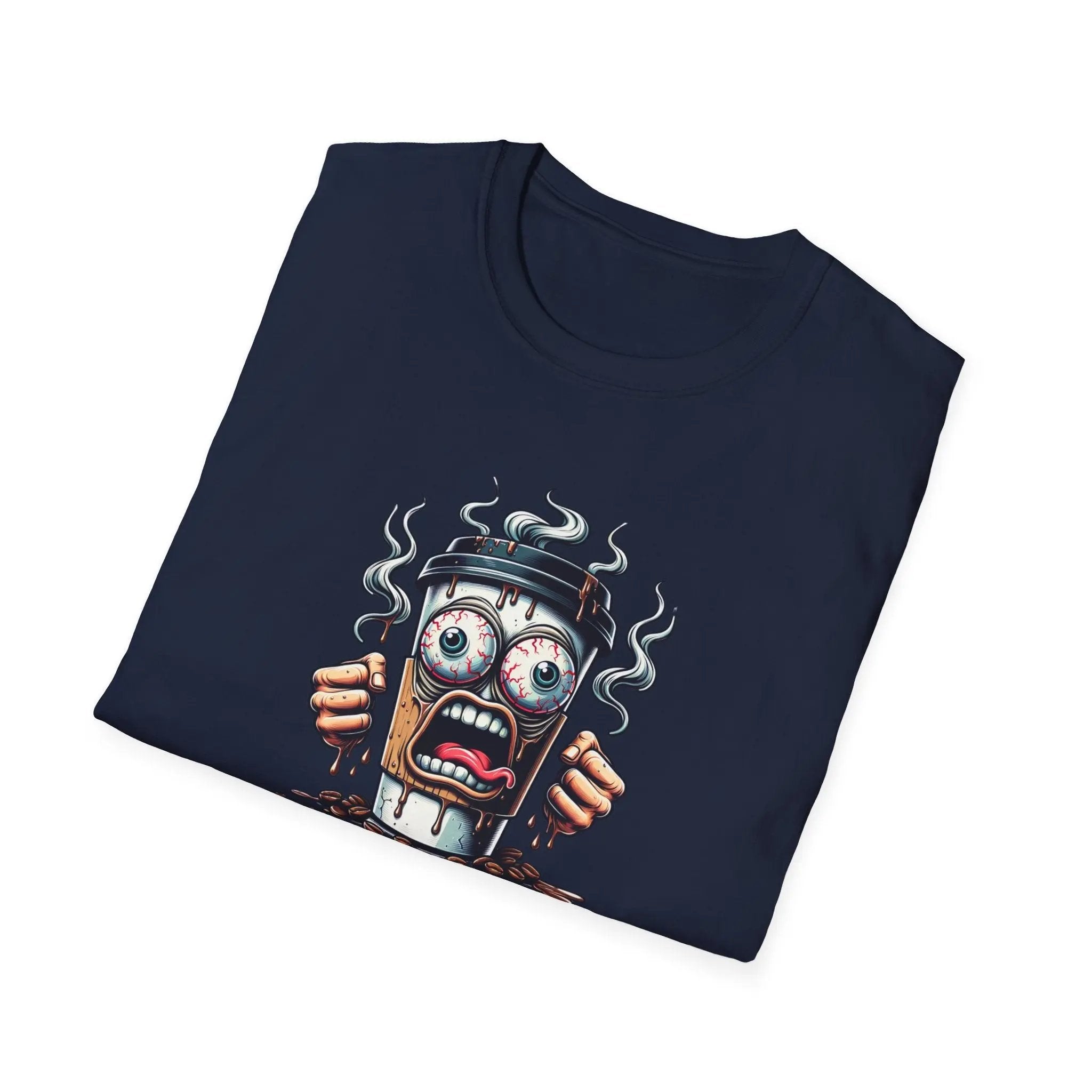 Funny Coffee Cup T-Shirt – “Last Cup Before Felony Charges” - Boldly Bitter Company