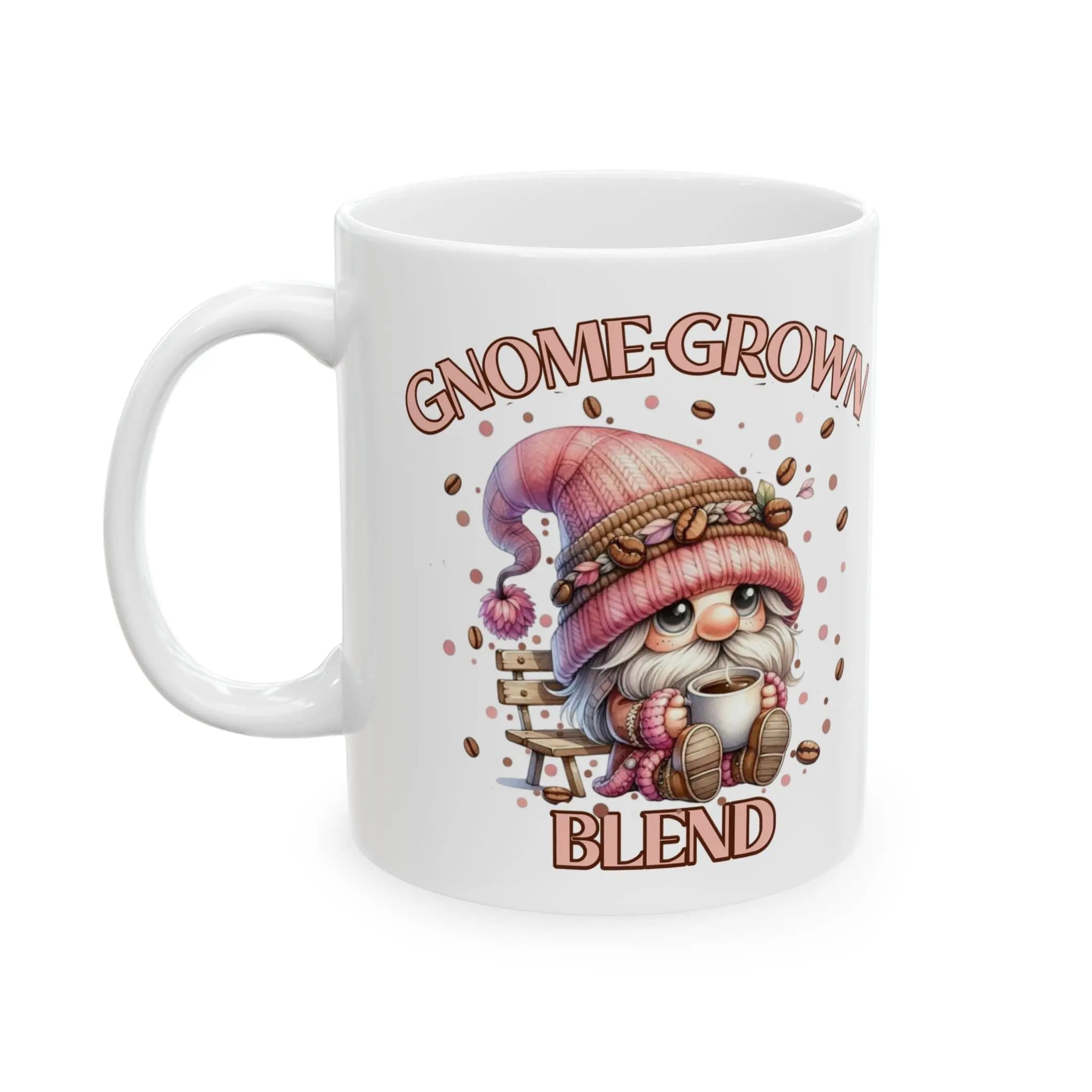 Whimsical Gnome -Grown Blend Coffee Mug - Perfect for Garden Lovers, Gift for Coffee Enthusiasts, Cute Home Decor, Cozy Mornings, Fun Collectible Printify