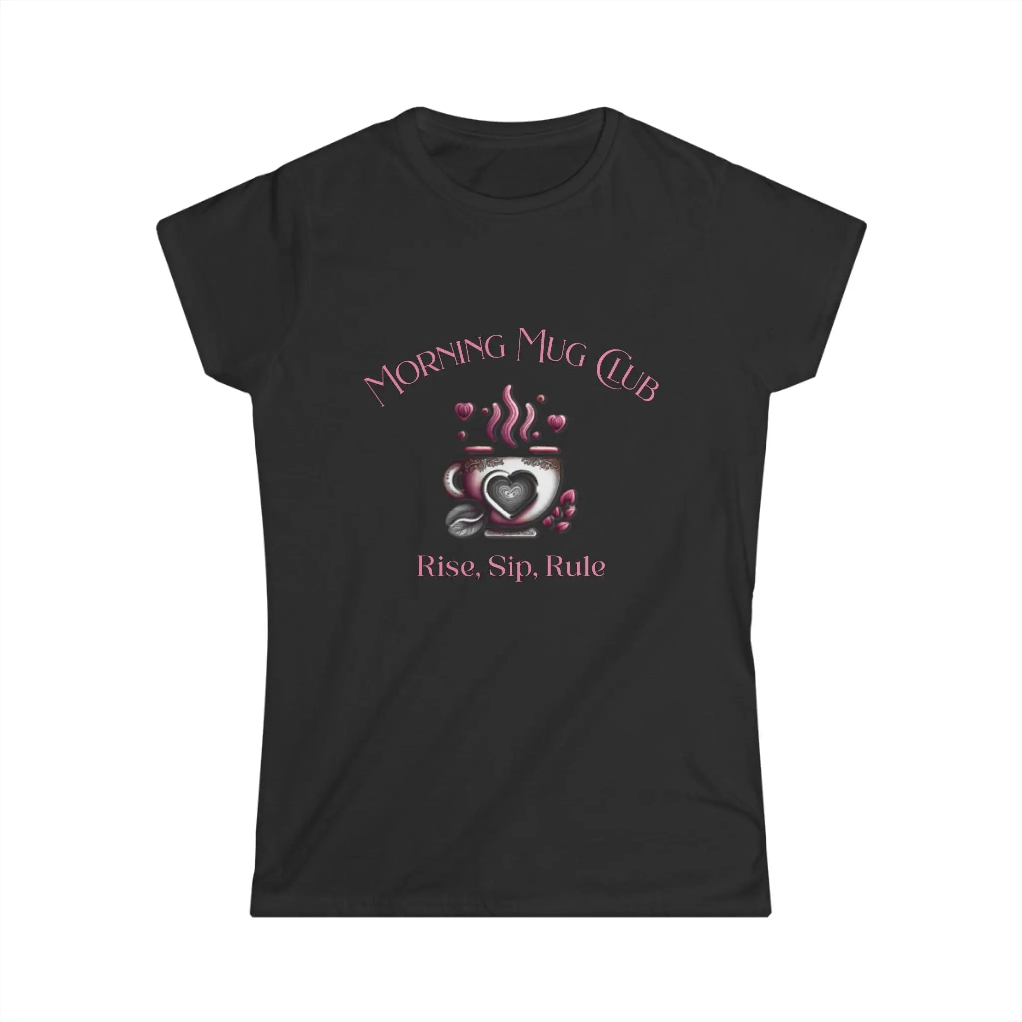 Rise Sip Rule Tshirt- Monrning Mug Club Collection - Boho Morning Mug Club T-Shirt Printify