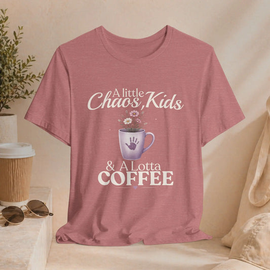Chaos, Kids & Coffee T‑Shirt Printify