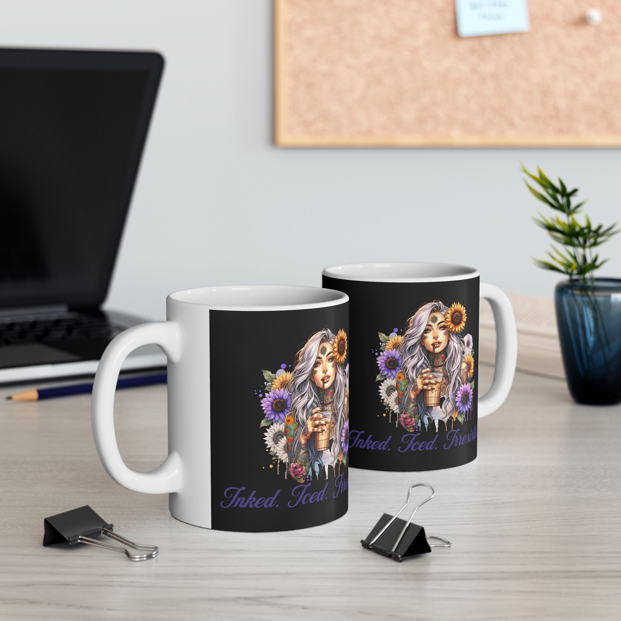 Iced Inked Ceramic Mug Printify
