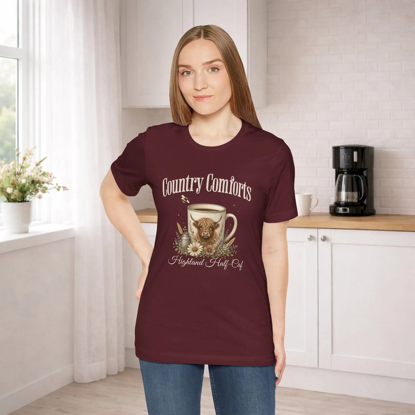 Highland Half-Caf Tee Printify