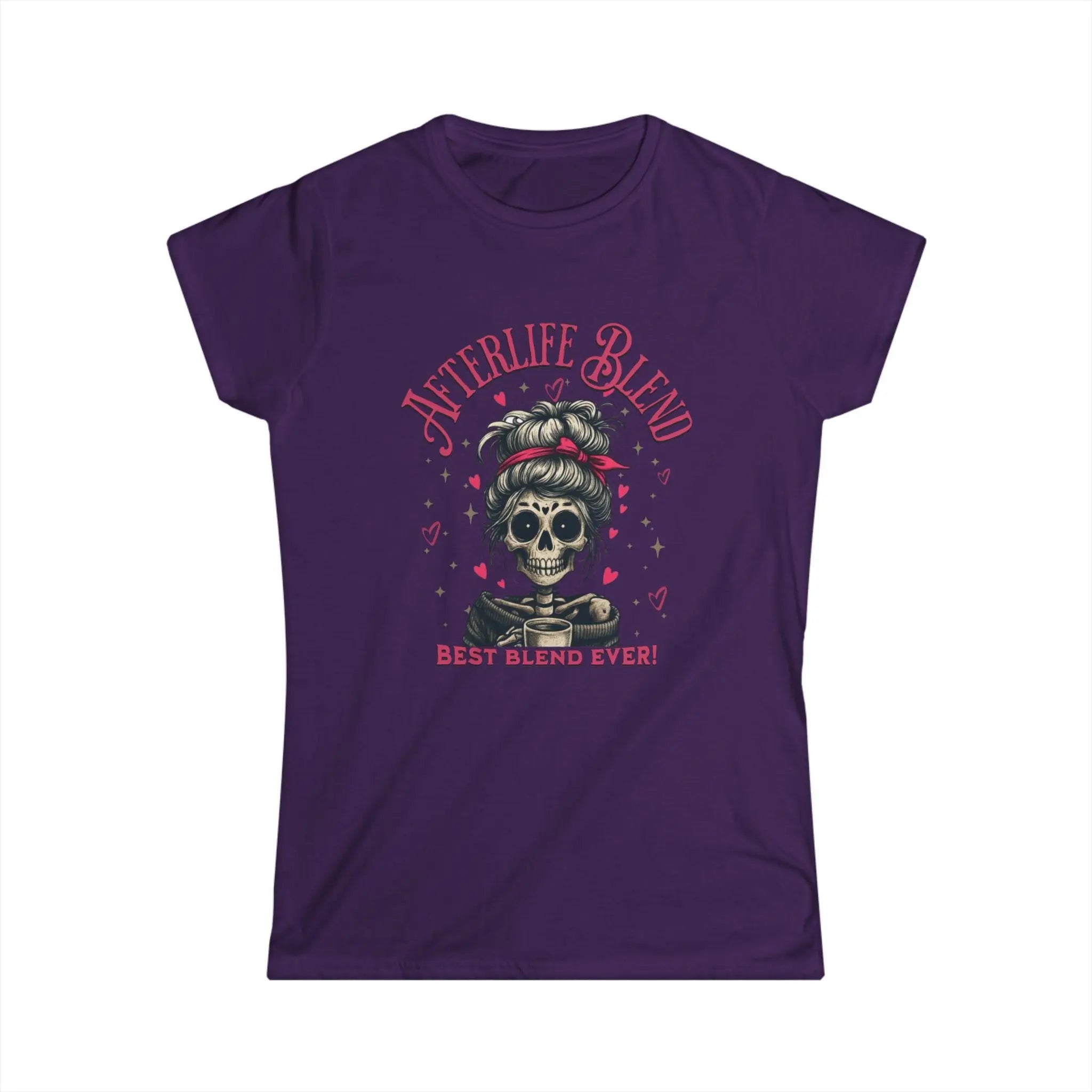 Afterlife Blend Graphic Skeleton Tee - Afterlife Blend, Halloween Apparel, Cozy Casual Shirt, Unique Gift Idea, Edgy Fashion Statement Printify