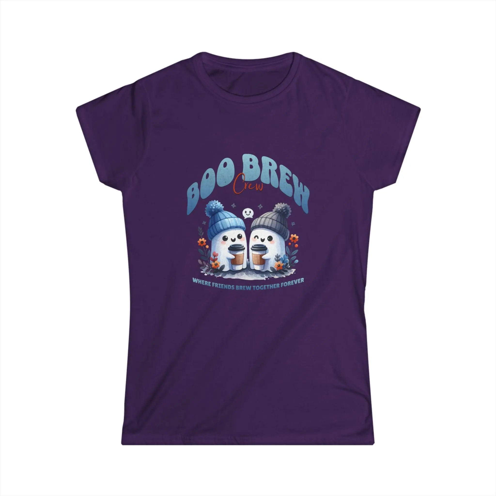 Boo Brew Crew T-Shirt - Cute Ghost Coffee tee Printify