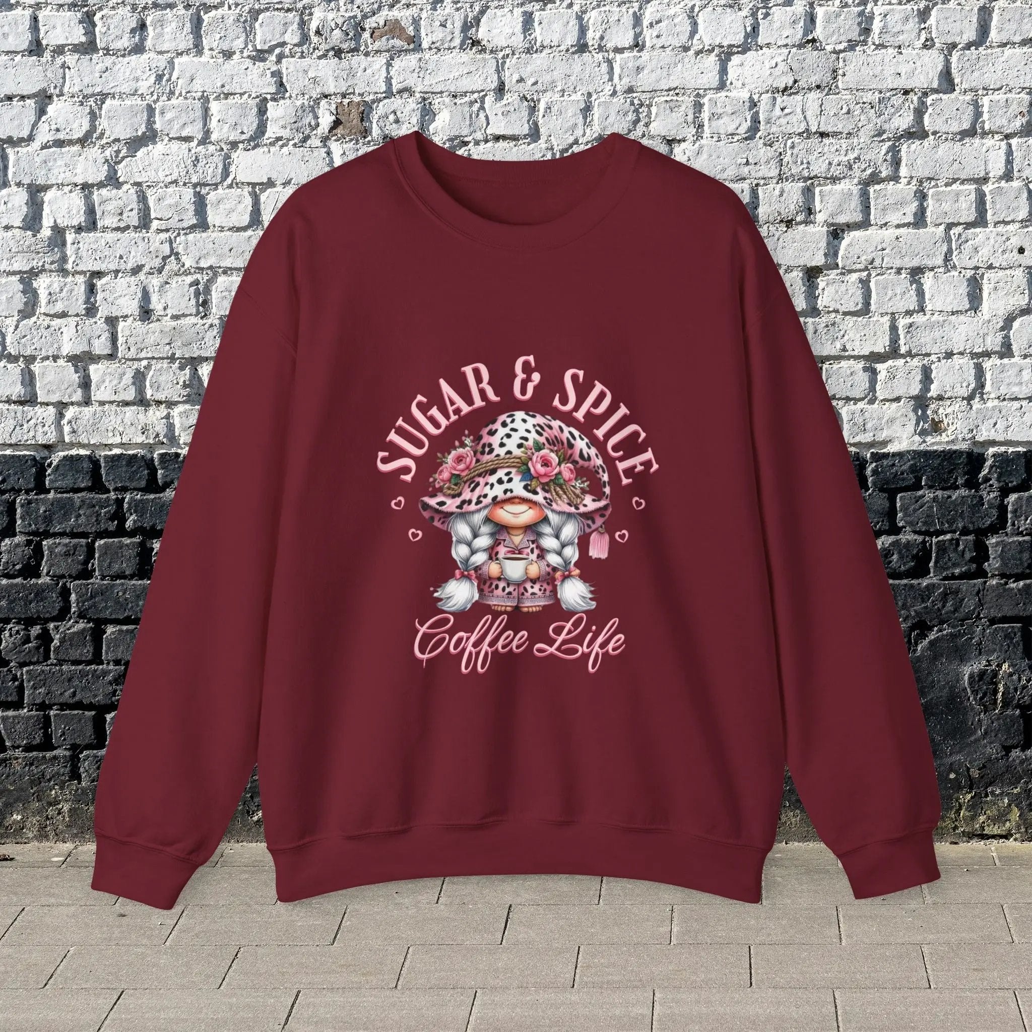 Sugar & Spice Sweatshirt | Cozy Gift for Coffee Lovers, Cute Casual Wear, Perfect for Holidays, Everyday Comfort - Boldly Bitter Company